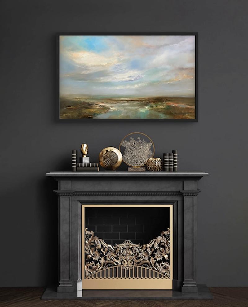The Crossing & Mountain Ridge, diptych, landscape, original painting For Sale 3