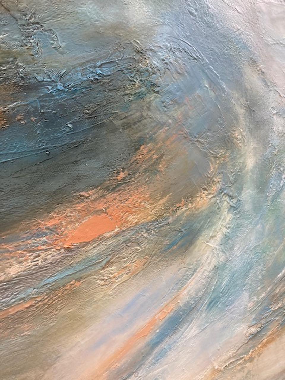 Las Montañas Viven, Pintura Original, Semi Abstracto, Paisaje, Naturaleza, cielo en venta 1