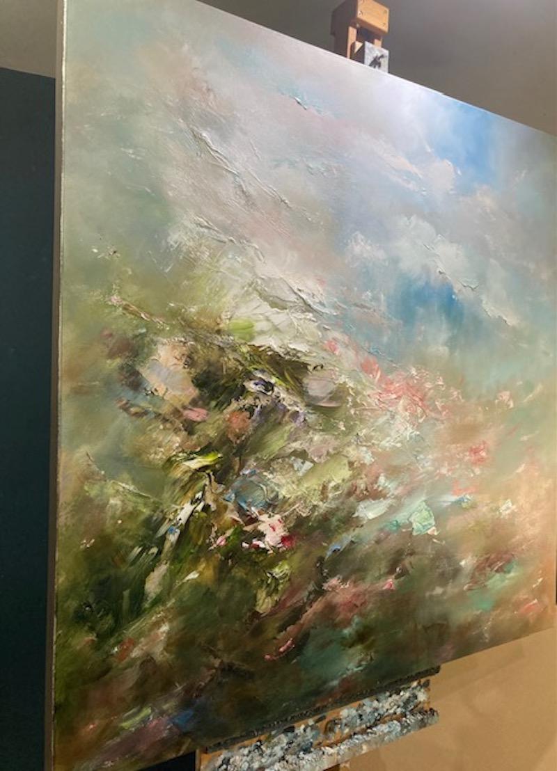 Through The Hedgerow and Through The Roses by Helen Howells- Abstract, Landscape For Sale 6