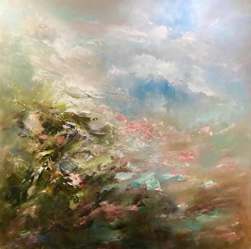 Through The Hedgerow and Through The Roses by Helen Howells- Abstract, Landscape For Sale 2