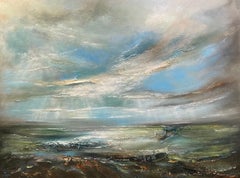 Tidal Retreat, Helen Howells, Contemporary painting, Original art, 2022