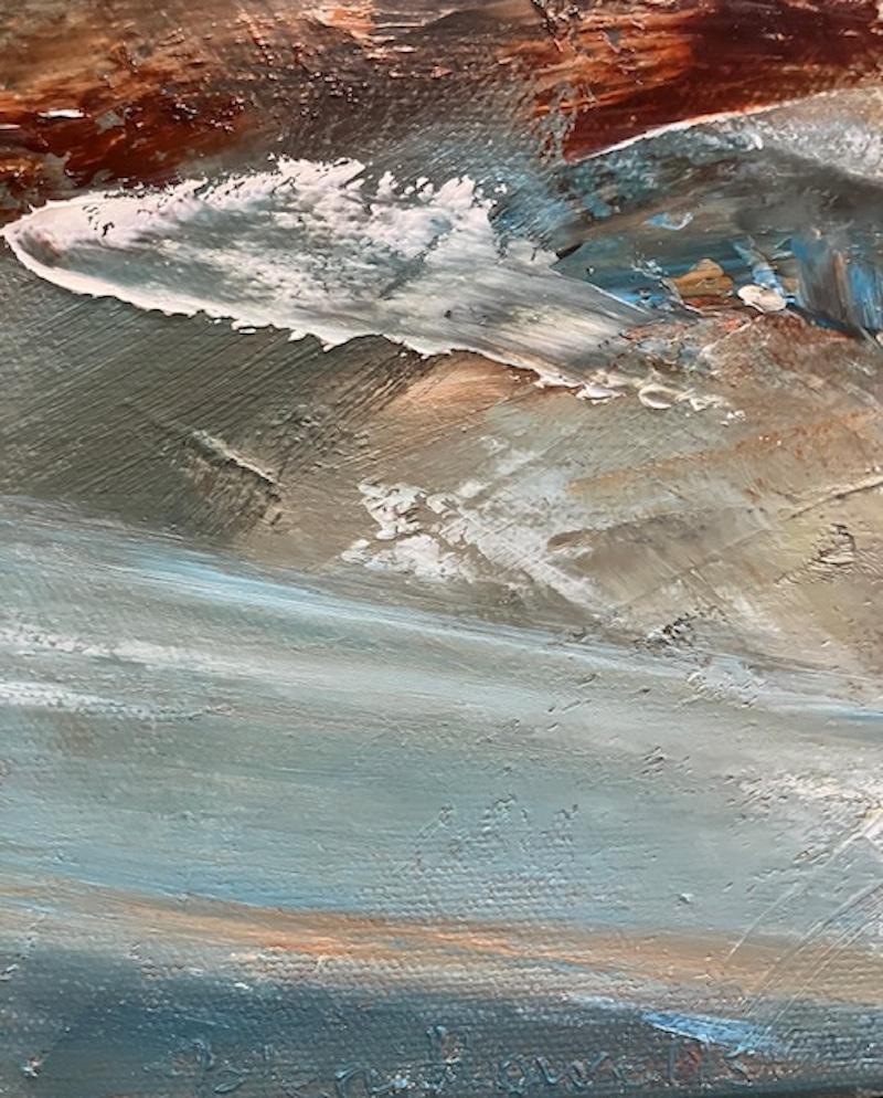 Camina a mi lado, pintura original, contemporáneo, paisaje en venta 4