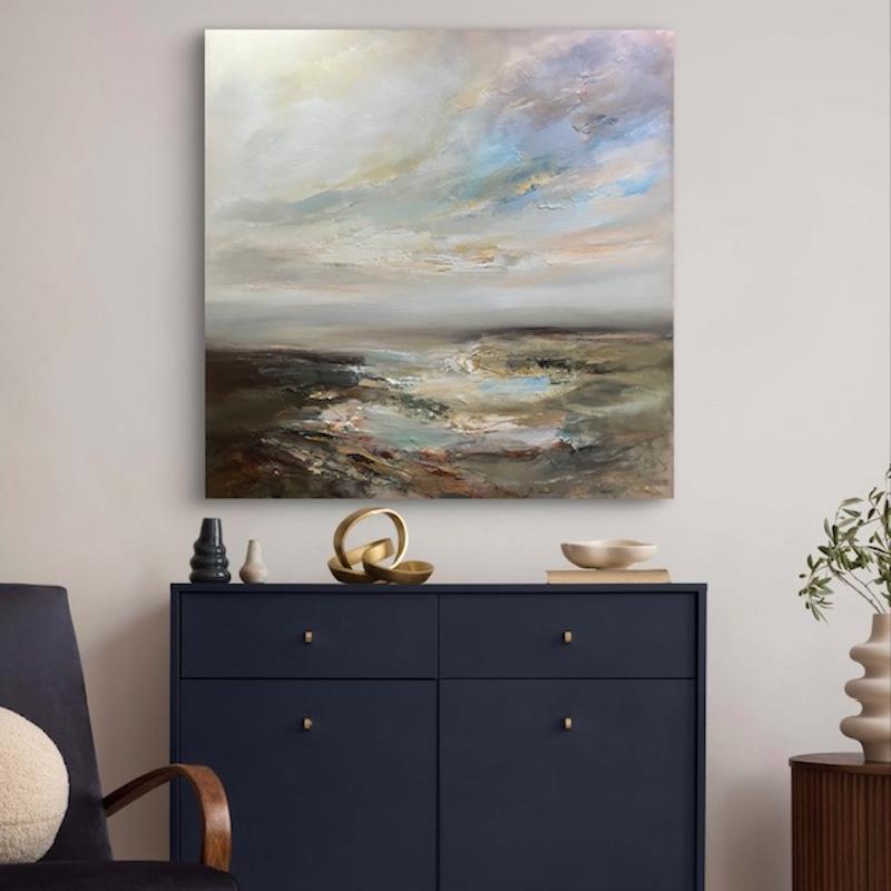Dove abbiamo camminato, dipinto originale, contemporaneo, paesaggio in vendita 3