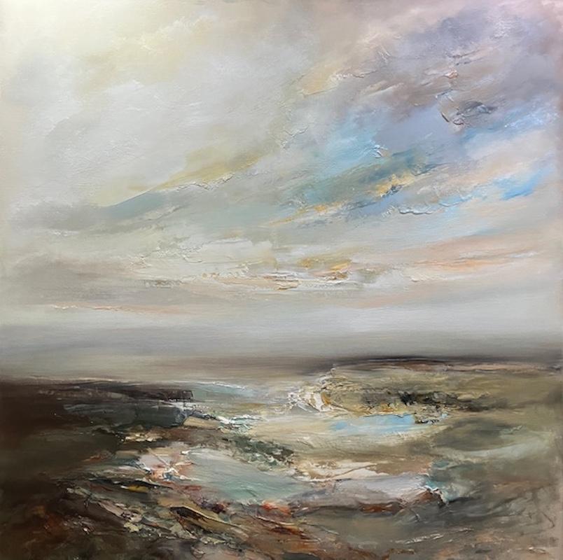 Landscape Painting di Helen Howells - Dove abbiamo camminato, dipinto originale, contemporaneo, paesaggio