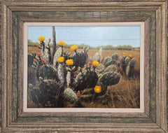 "Prickly Pear! Prickly Wire!" Blooming Prickly CACTUS BARB WIRE TEXAS DATED 1969