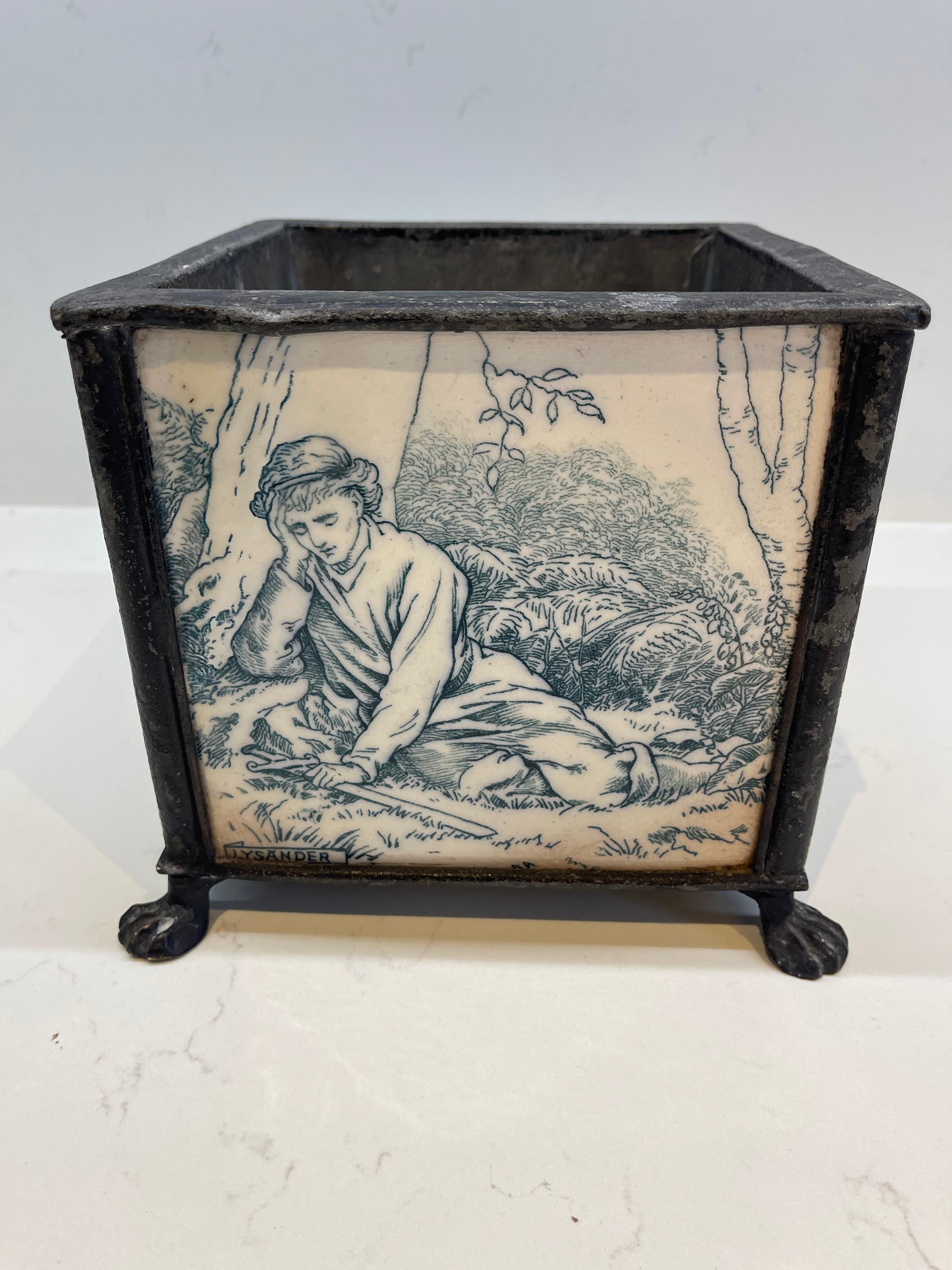 Helen JA Miles pour la jardinière carrelée Wedgwood. Série Midsummer Night's Dream, vers 1880 État moyen - En vente à Southall, GB