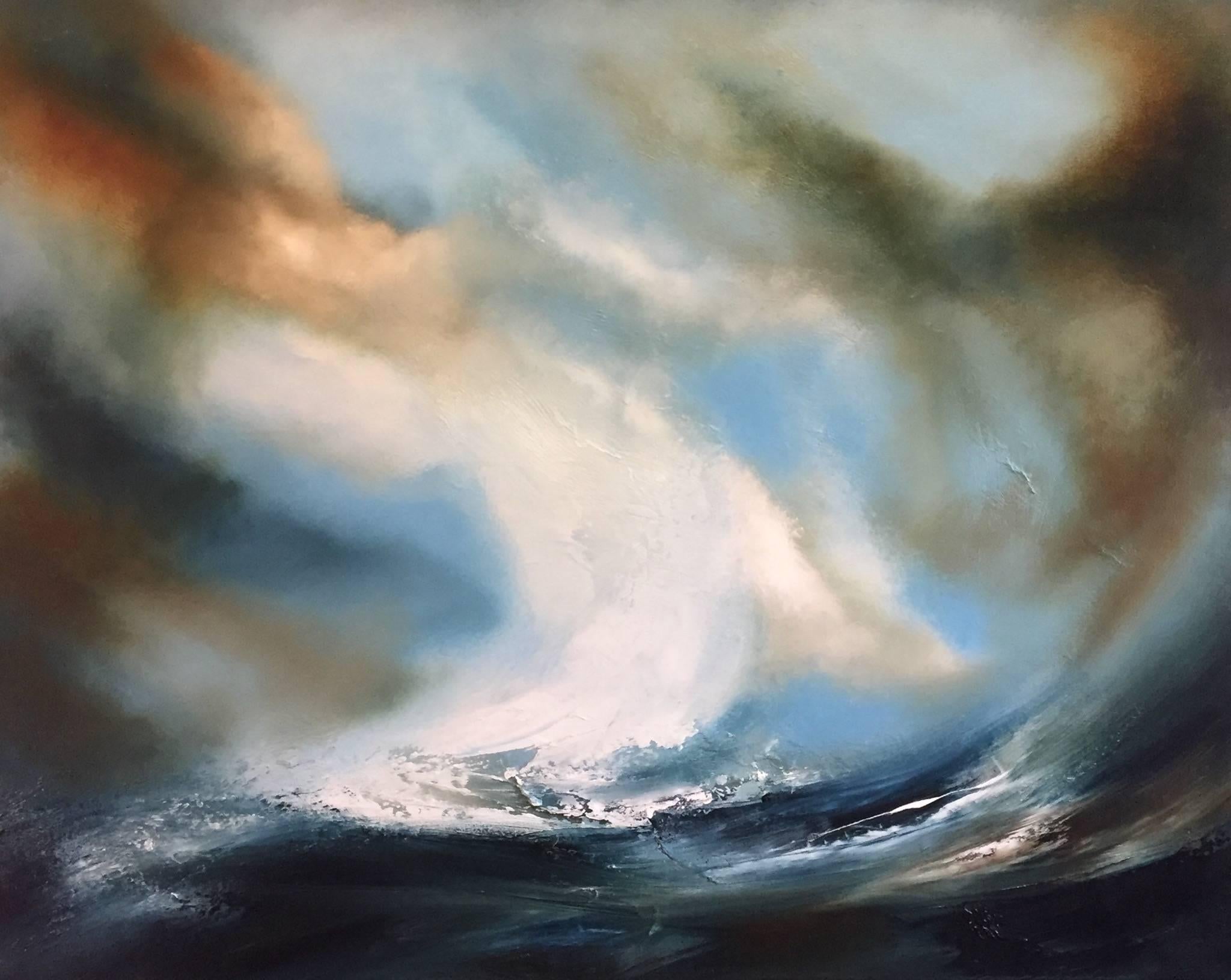Helen Langfield Abstract Painting – Far Out to Sea