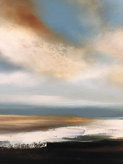 Helen Langfield, Come, ... Hear My Call, Seascape, Original Oil Painthing, Blue