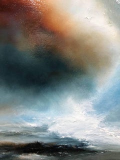 Helen Langfield, Hope At Sea, Original Oil on Canvas, Seascape, Welsh Coast