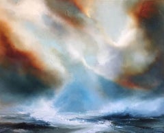 Helen Langfield, Hope At Sea, Original Oil on Canvas, Seascape, Welsh Coast