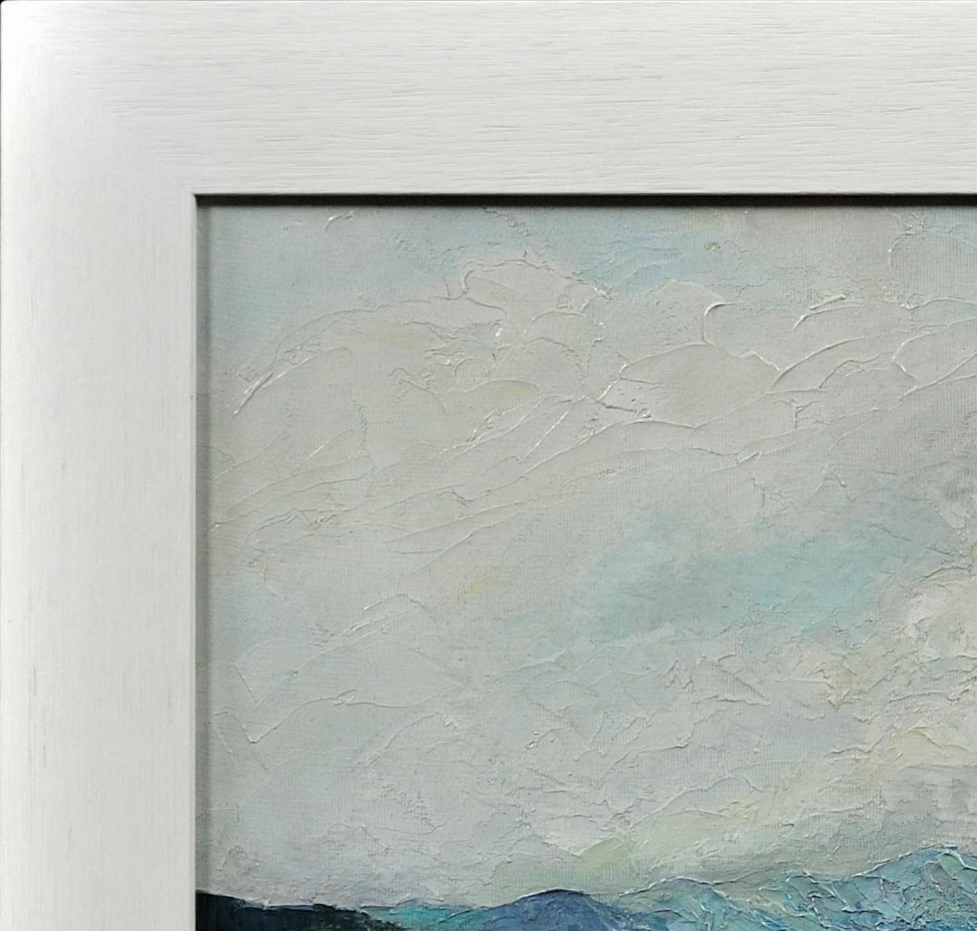 Gerahmte Landschaft im Lake District Impasto, Ölgemälde, Fluss Leventuary, Impasto im Angebot 15