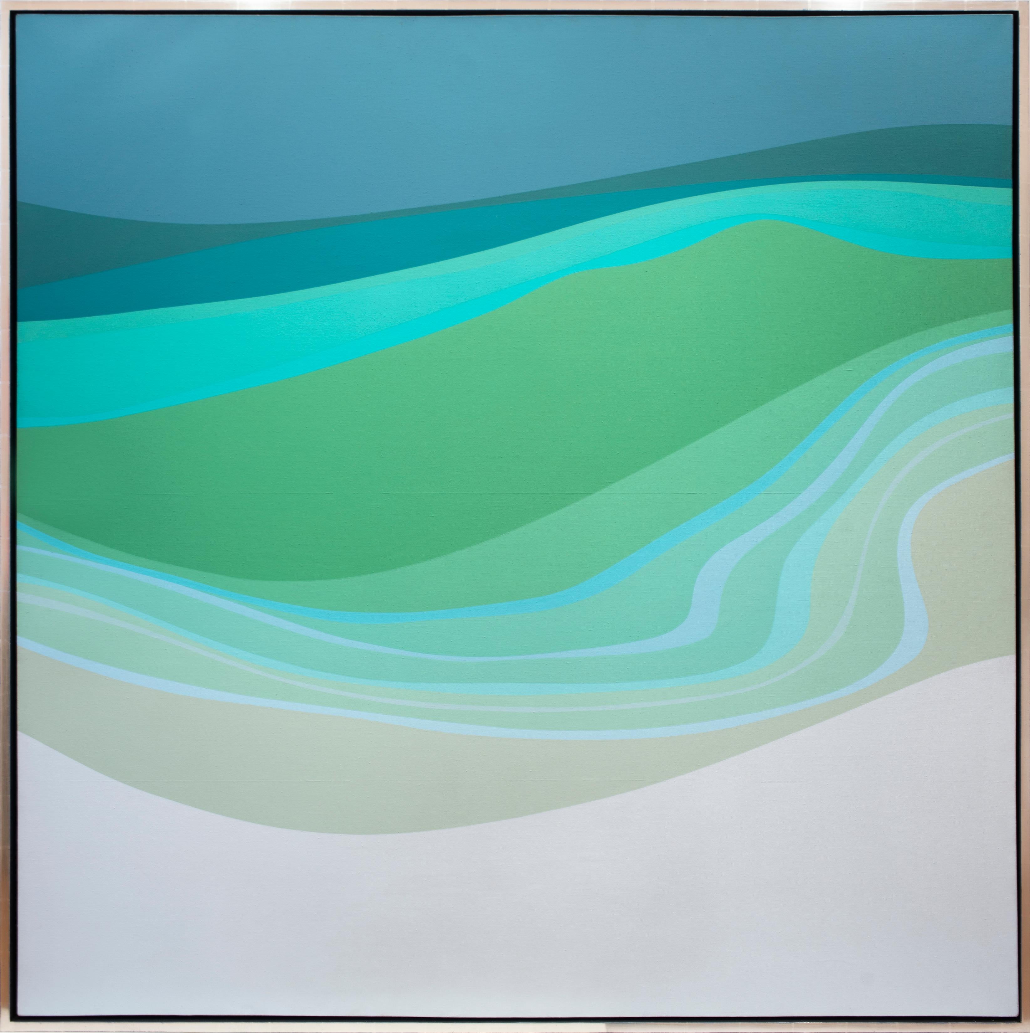 Helen Lundeberg Abstract Painting - Wave