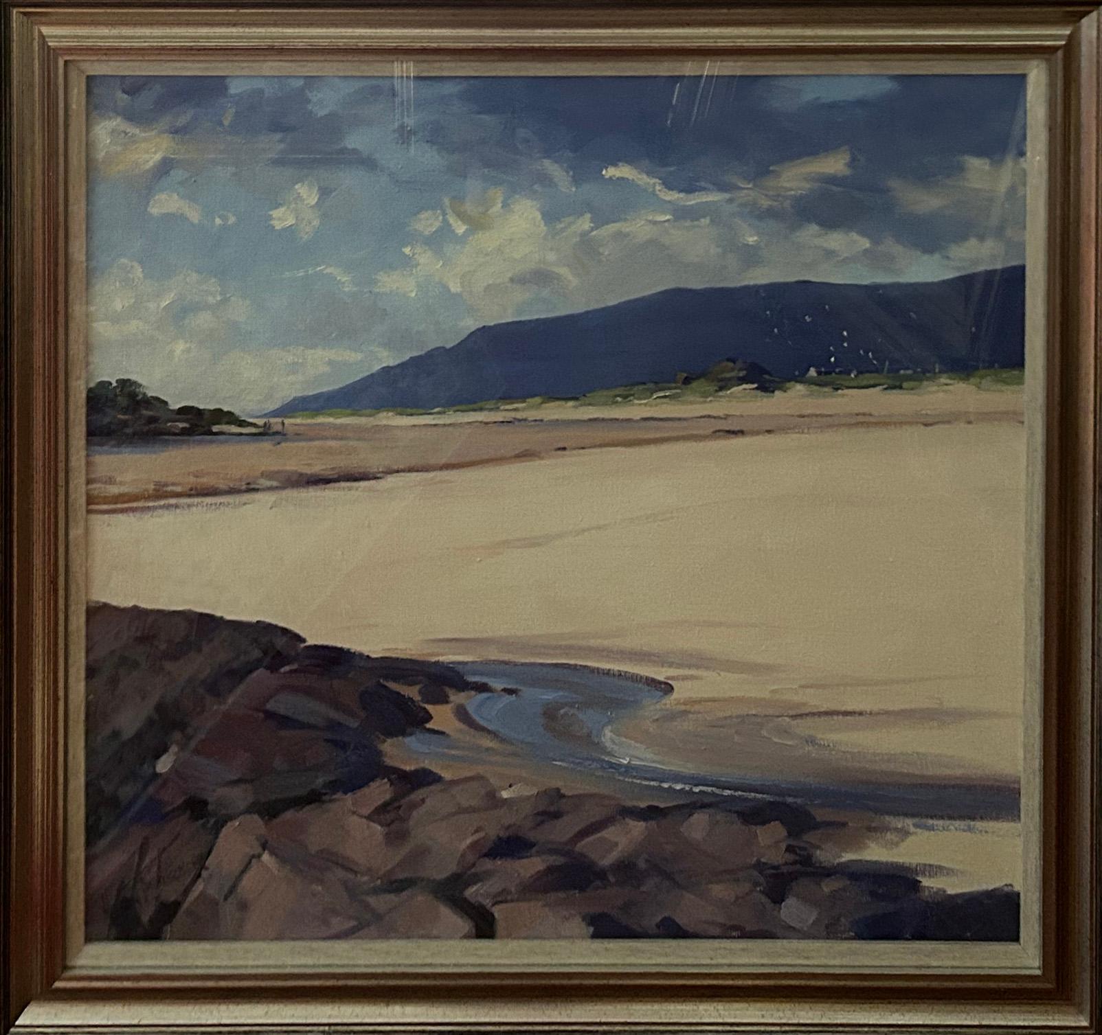 Sandaig, mid to late 20th century Scottish sea coast landscape - Contemporary Painting by Helen M. Turner