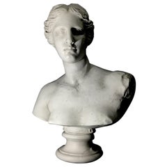 Helen Marble Bust Sculpture, 20th Century