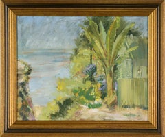At The Waters Edge - Original 1968 Impressionistisches Ölgemälde auf Leinwand