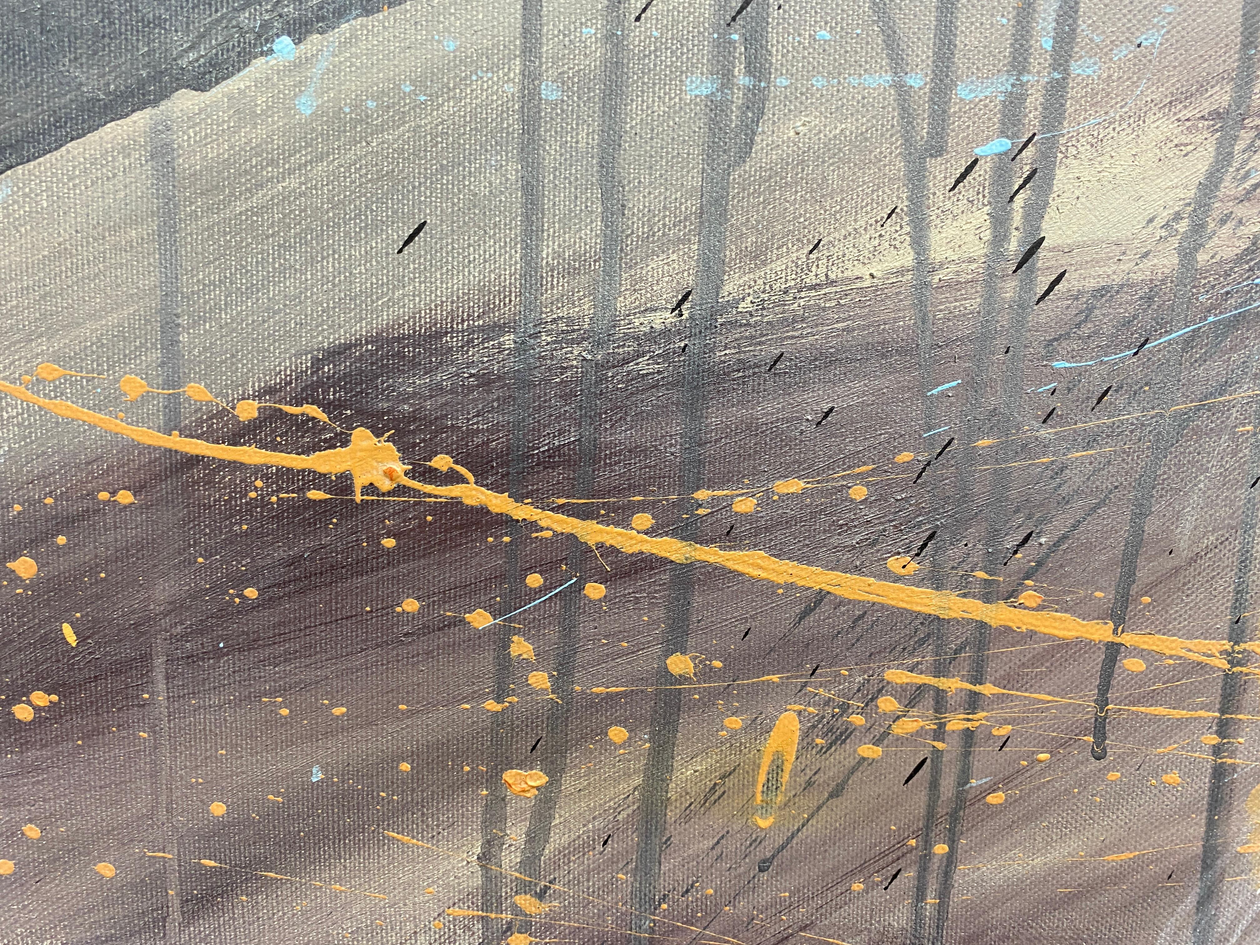 Sweeping white movements and earthy tones create a powerful sense of flow and inner awakening. Inspired by the raw rhythm of nature, this abstract landscape invites the viewer to follow their true desires and embrace transformation. A bold,