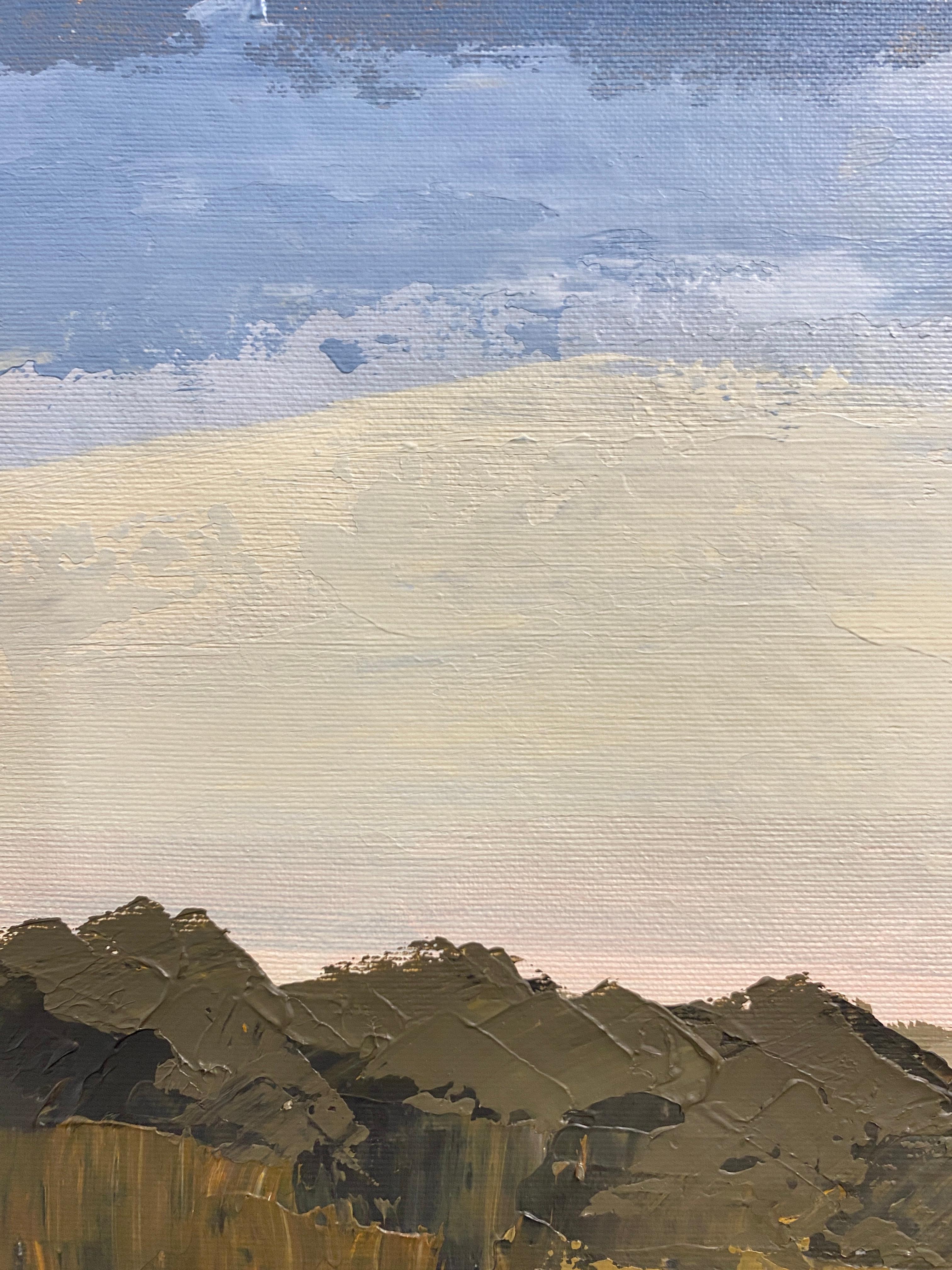 Herbstgespräche/7 (Grau), Landscape Painting, von HELEN MOUNT