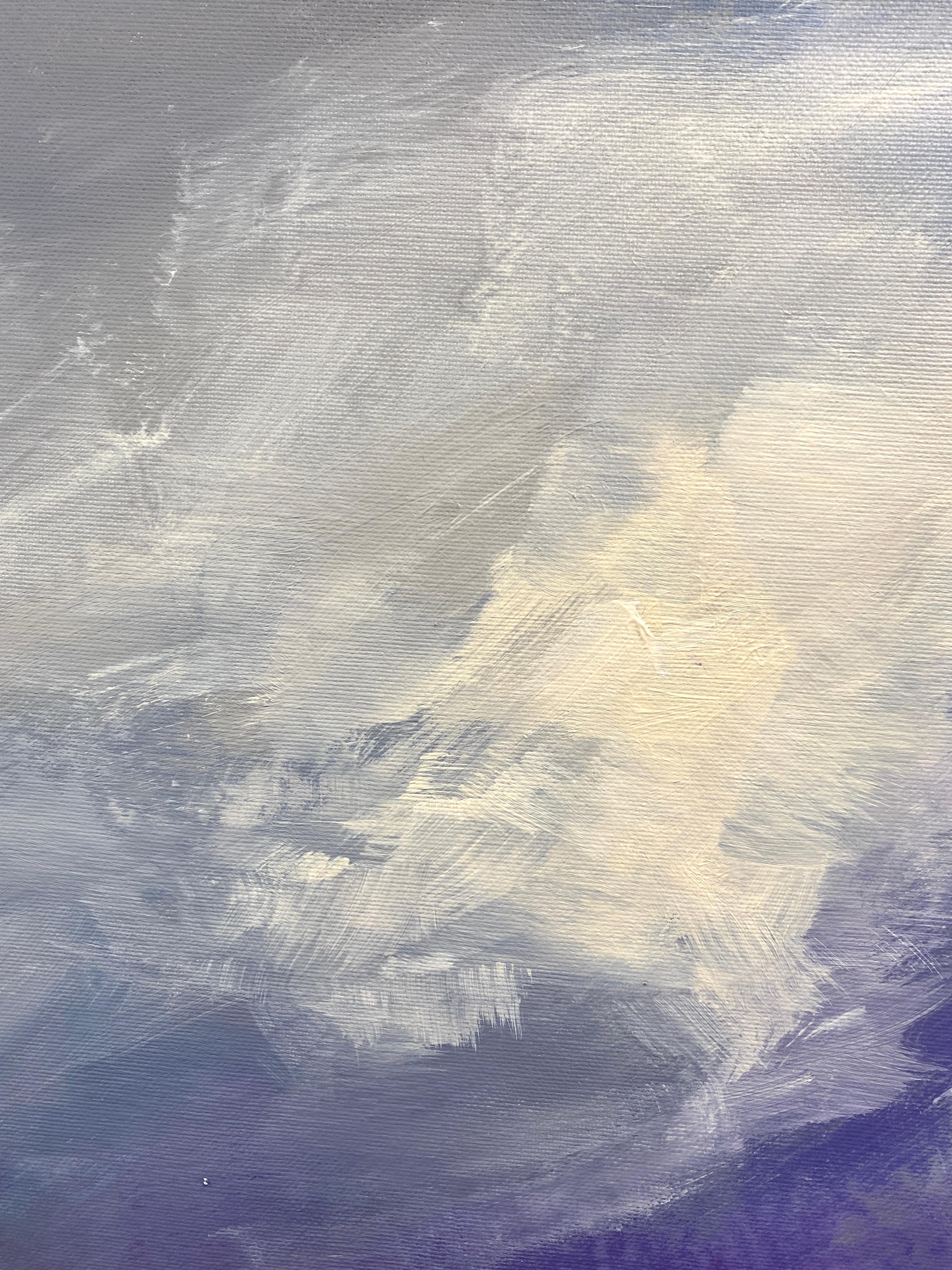 Respira despacio/7 - Landscape Painting Gris de HELEN MOUNT