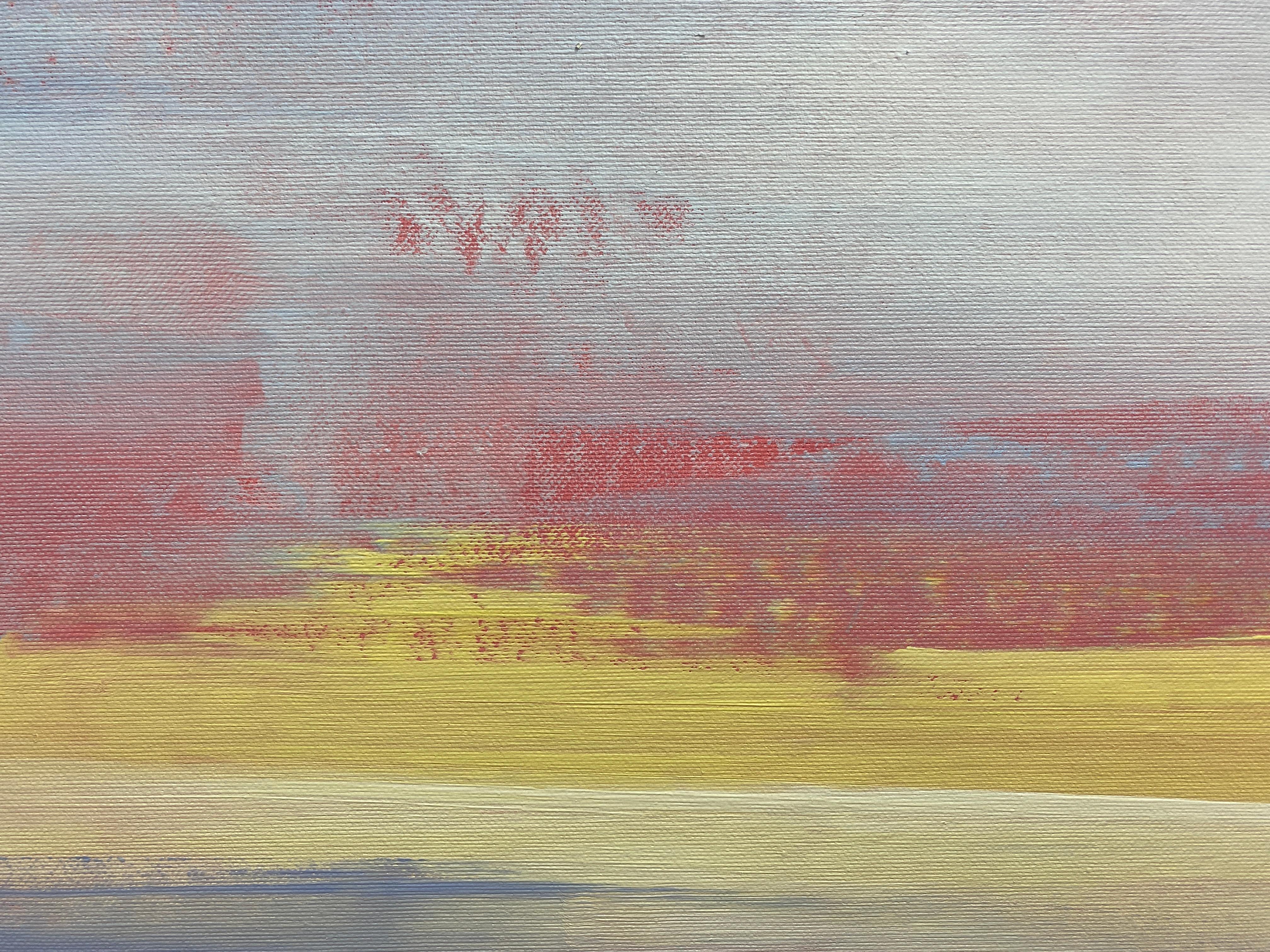 Die Umarmung des Himmels (Grau), Interior Painting, von HELEN MOUNT