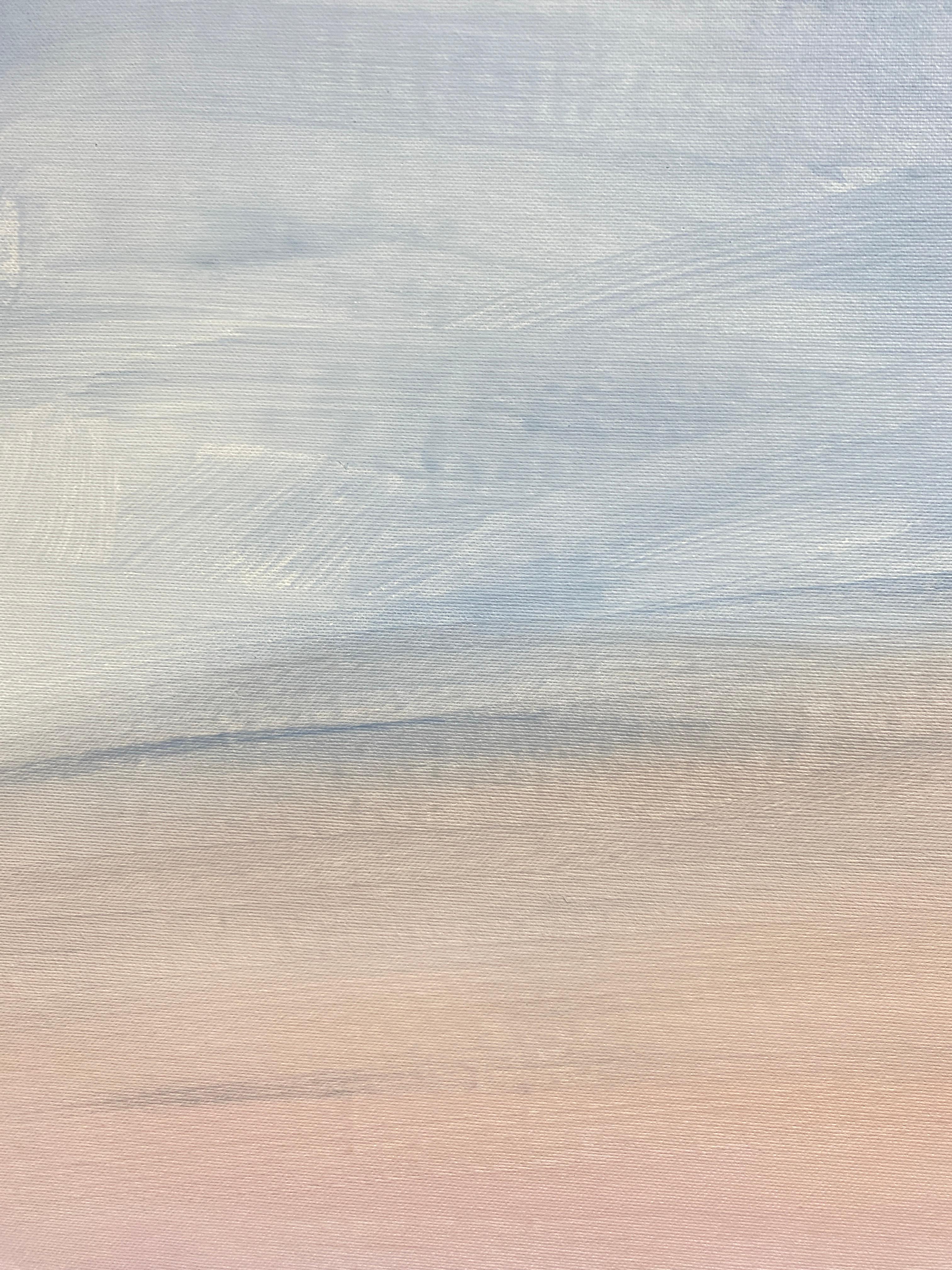 Hold Me - Gray Interior Painting by HELEN MOUNT