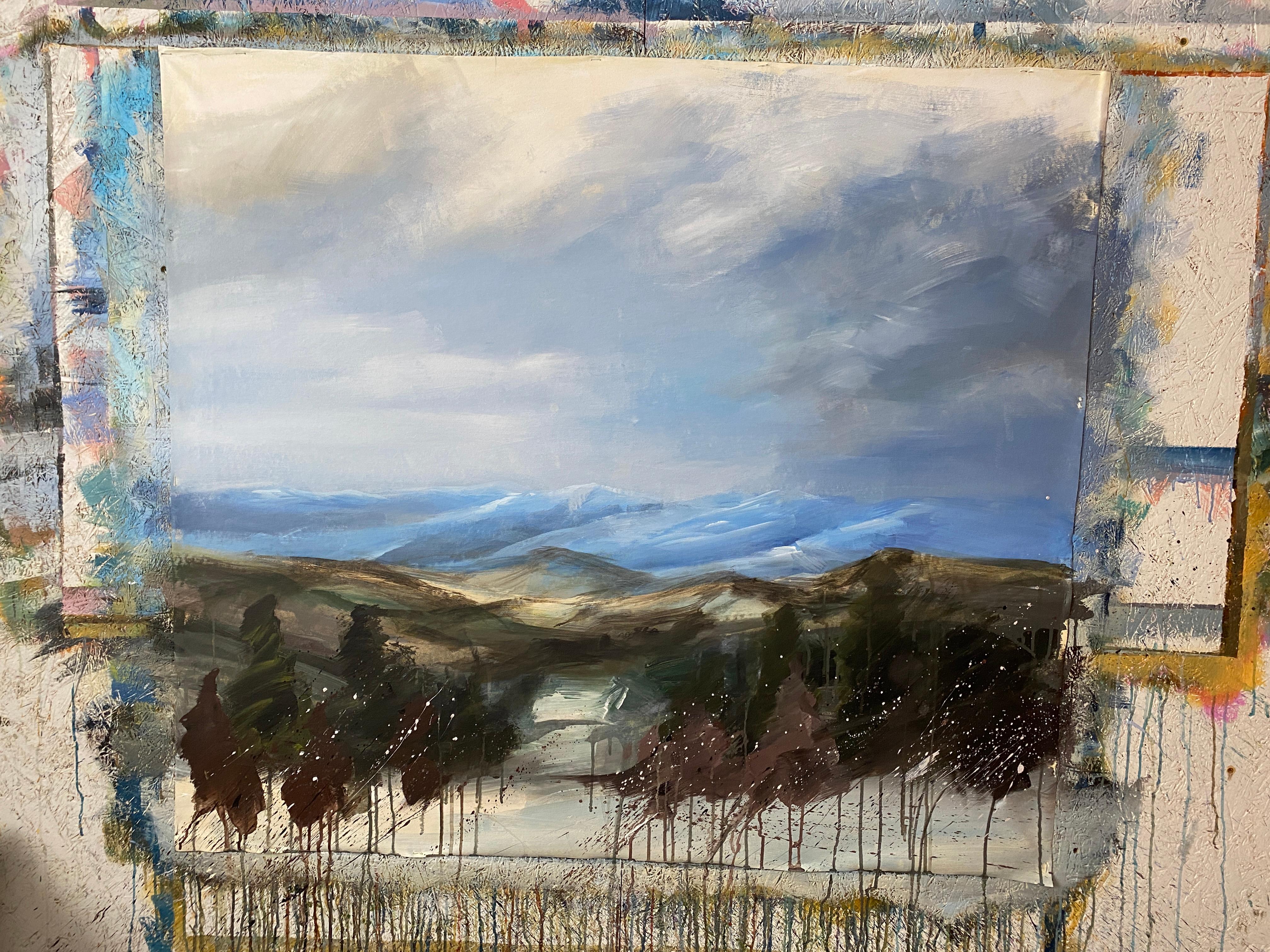 Tornerò di nuovo - Landscape Painting Grigio di HELEN MOUNT