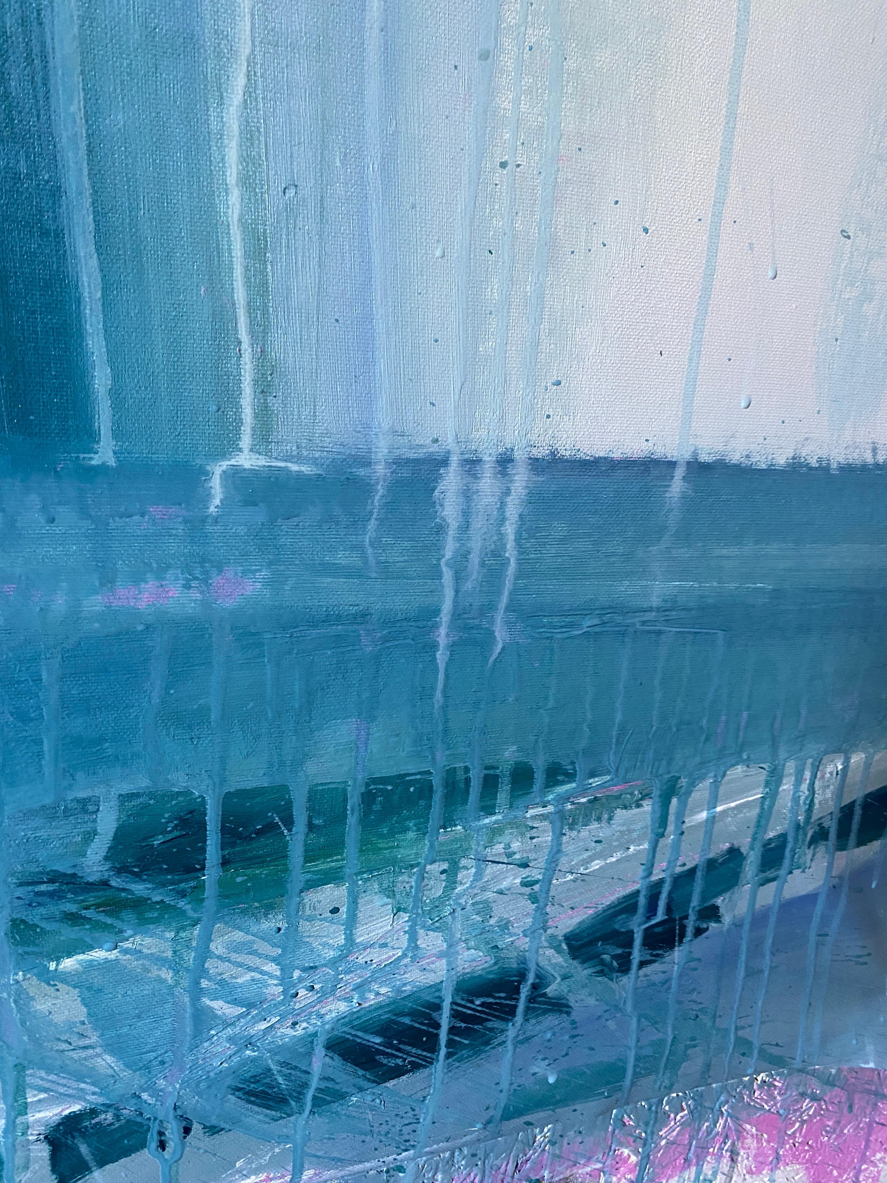 Melodías de lluvia/11 - Interior Painting Azul de HELEN MOUNT