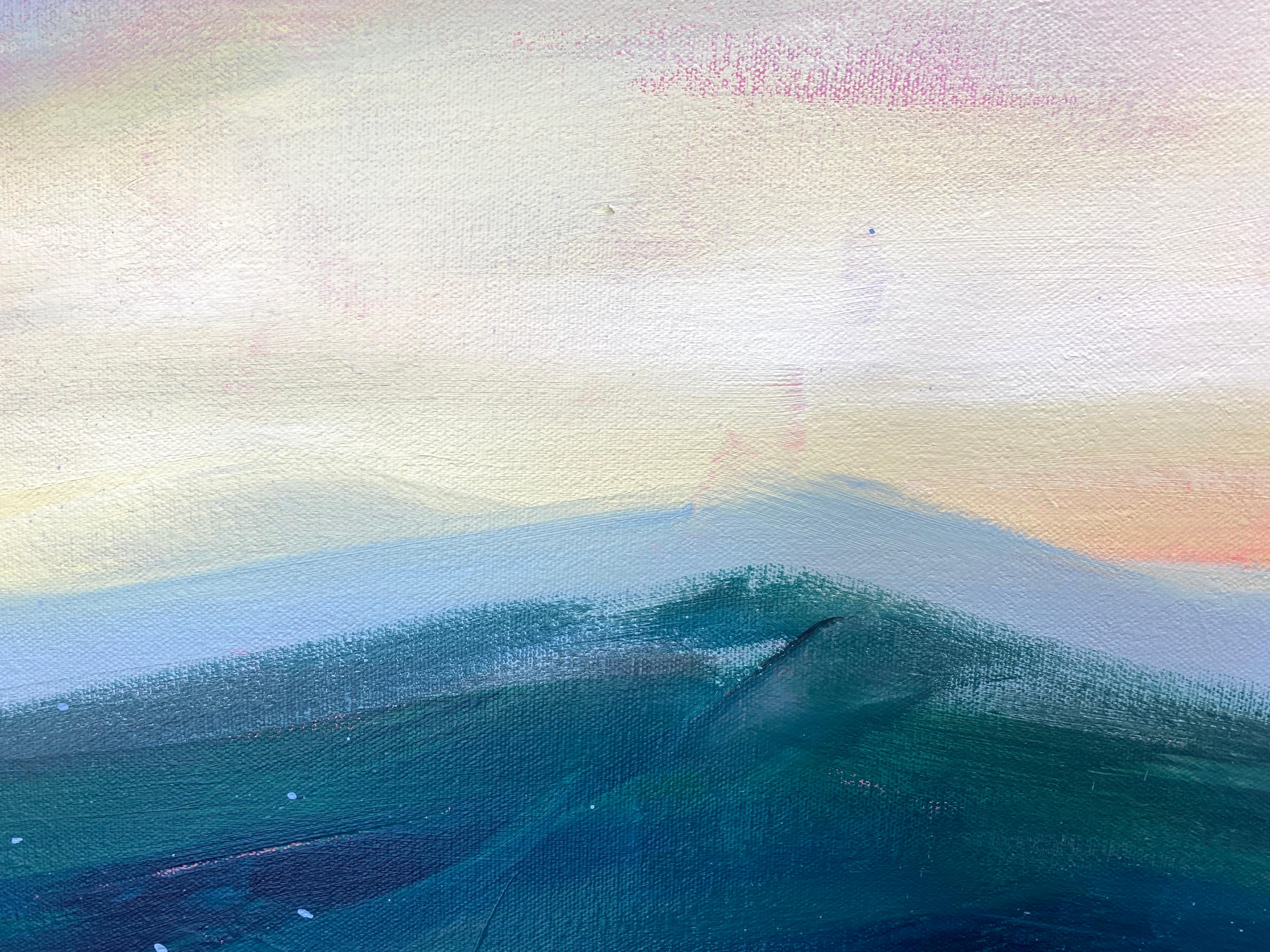 Morning of Hope - Gray Interior Painting by HELEN MOUNT