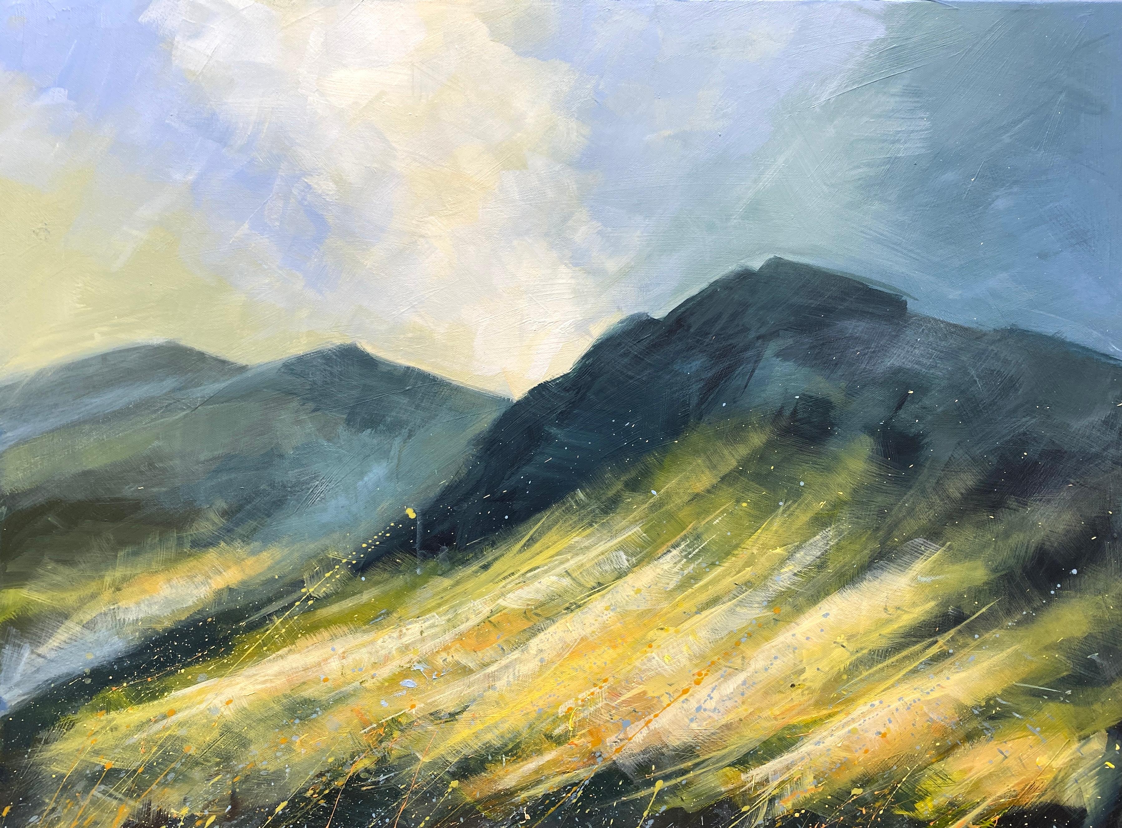 HELEN MOUNT Landscape Painting - Mountain Pasture