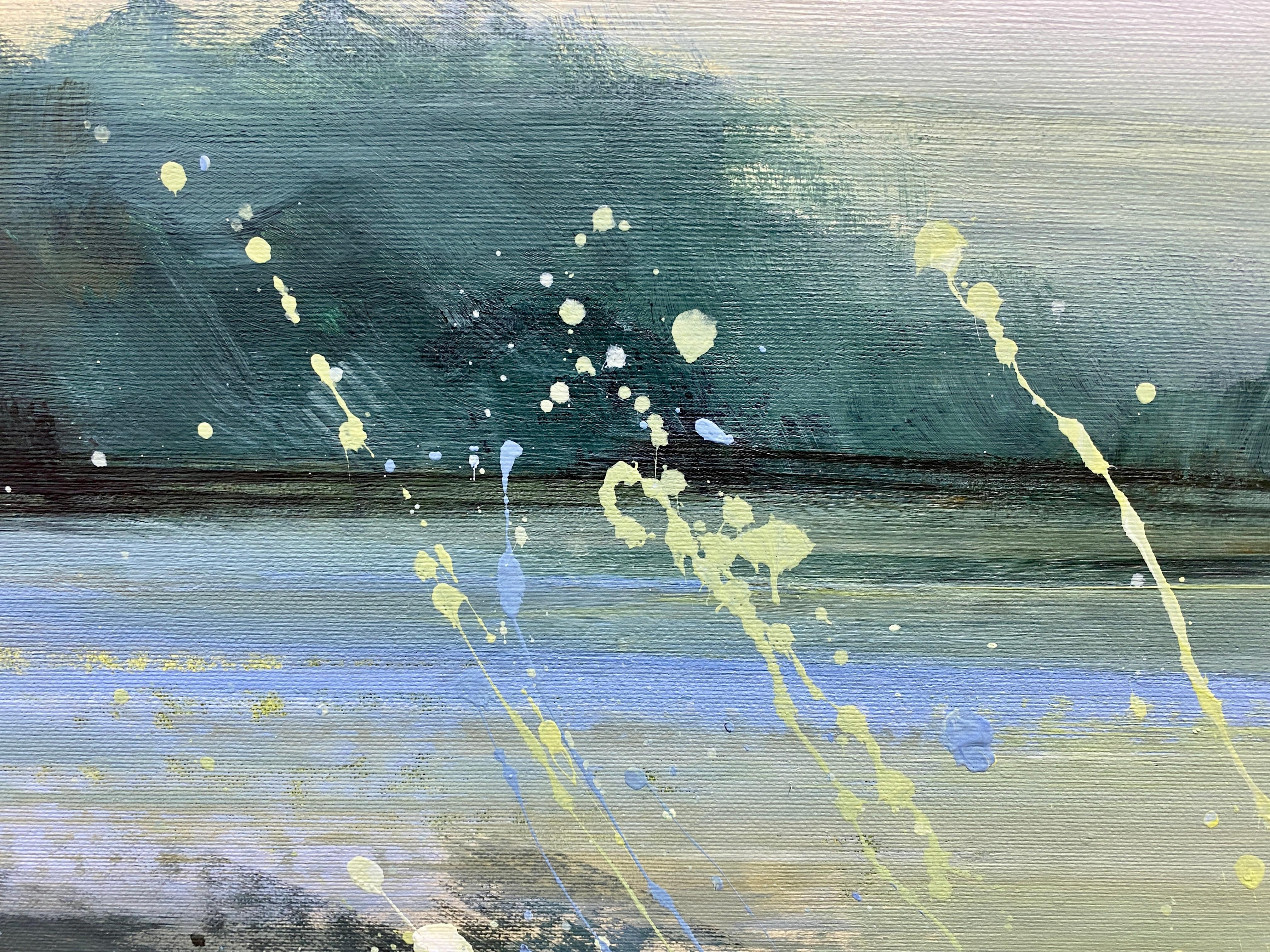 Native Land / Große Acrylgemälde von Flüssen und Feldern Gelassenheit im Angebot 5