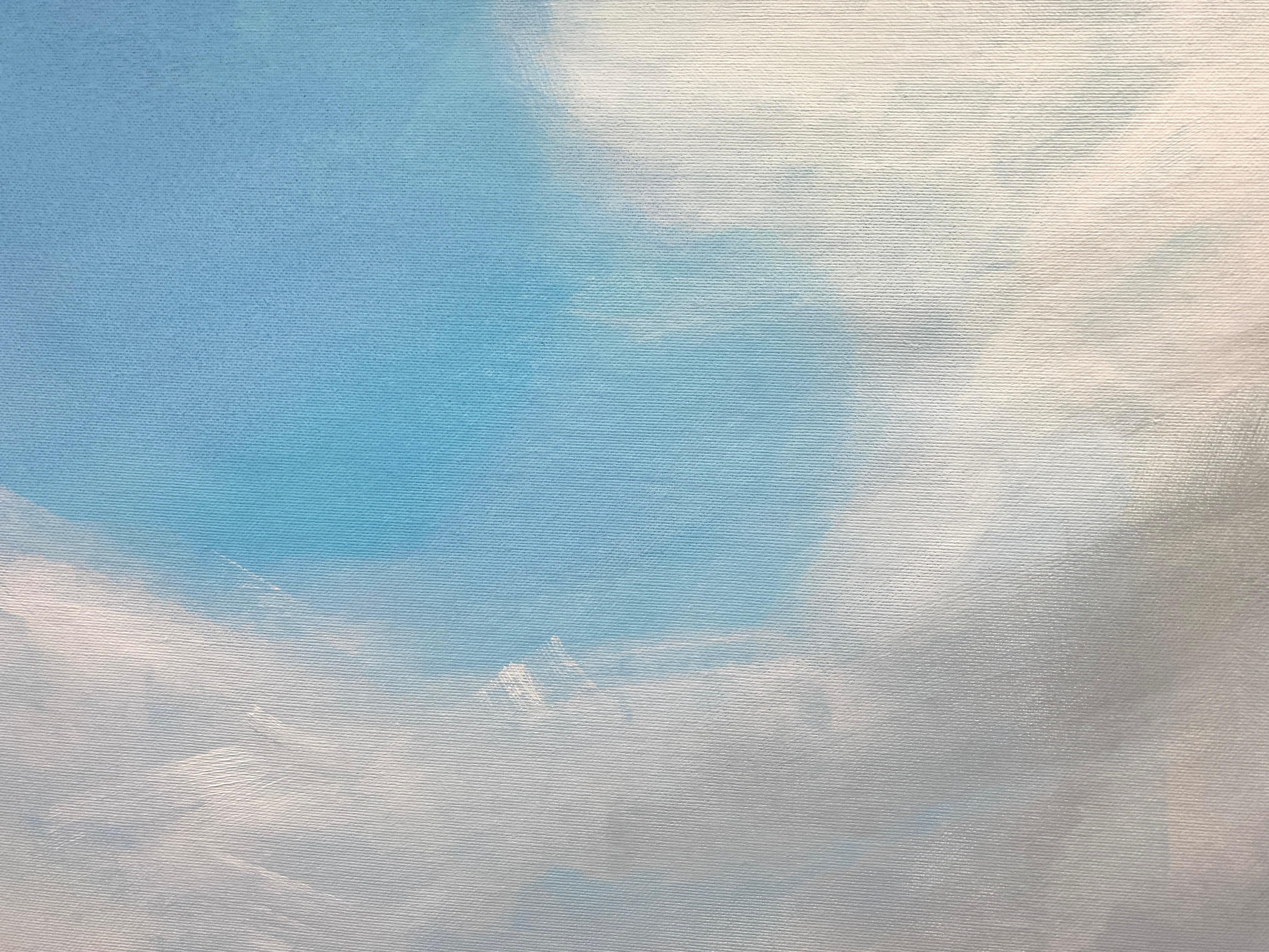 Mezzogiorno - Landscape Painting Grigio di HELEN MOUNT