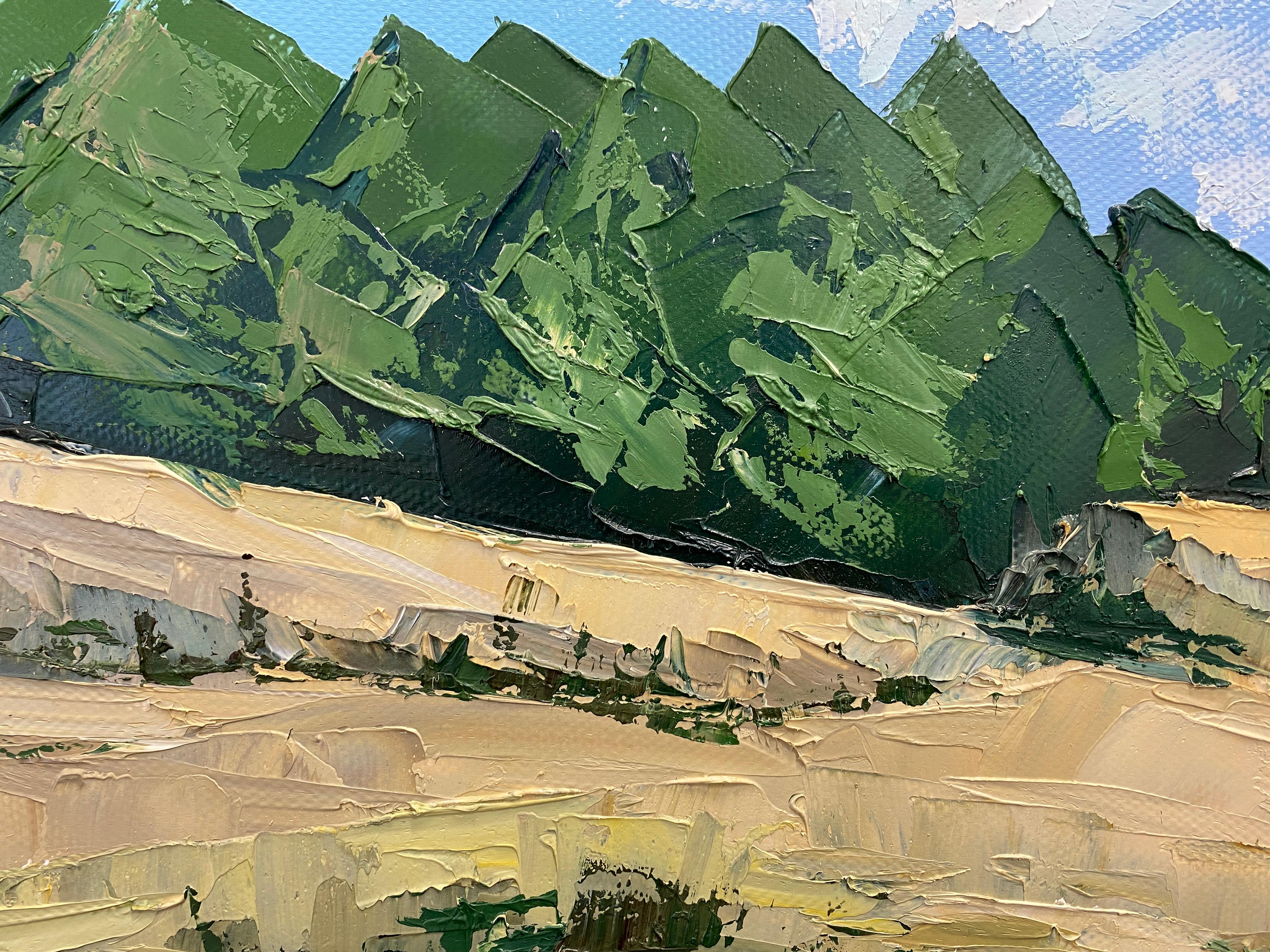 Arenas Oleshky - Landscape Painting Gris de HELEN MOUNT