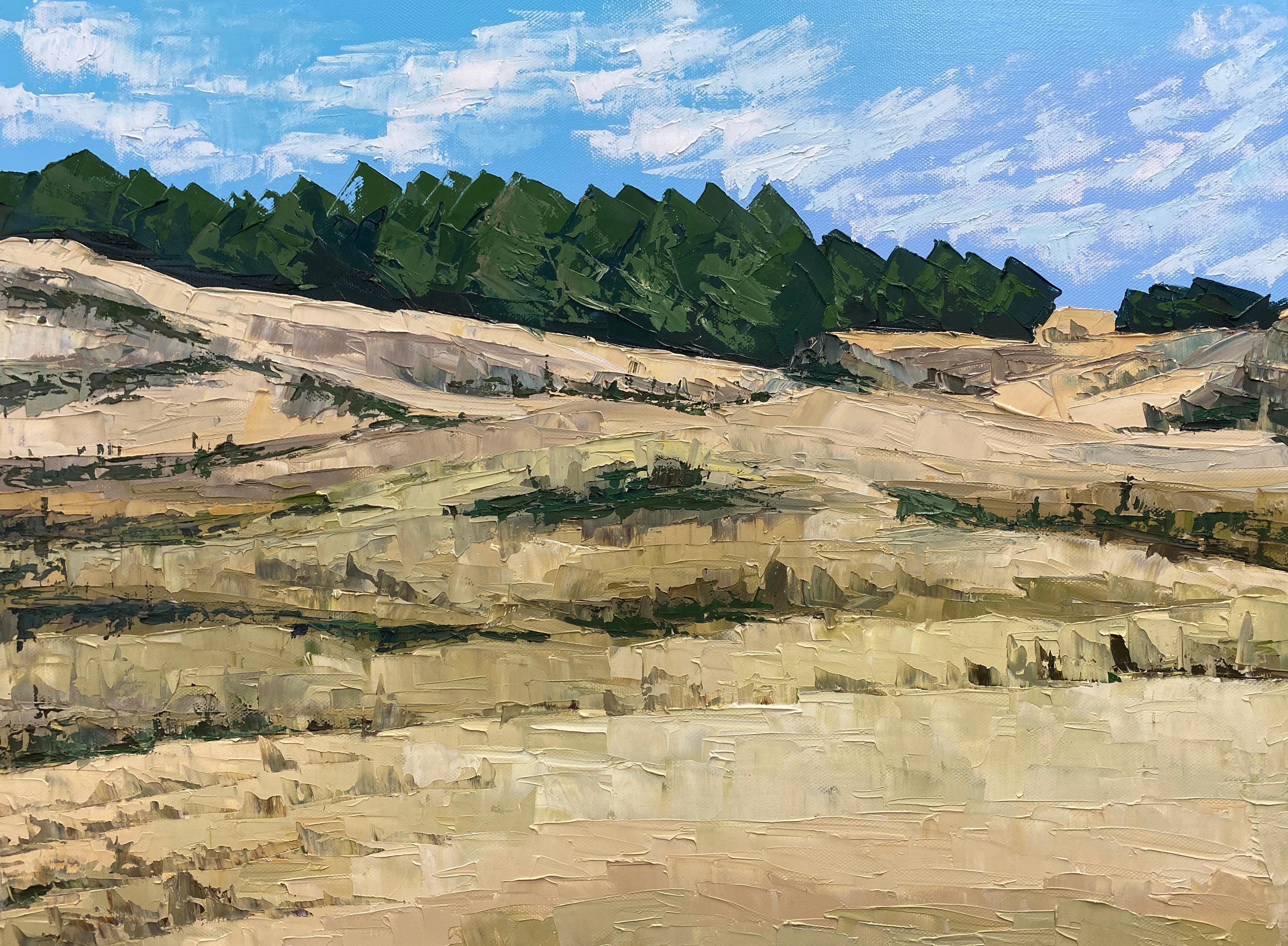 HELEN MOUNT Landscape Painting - Oleshky Sands