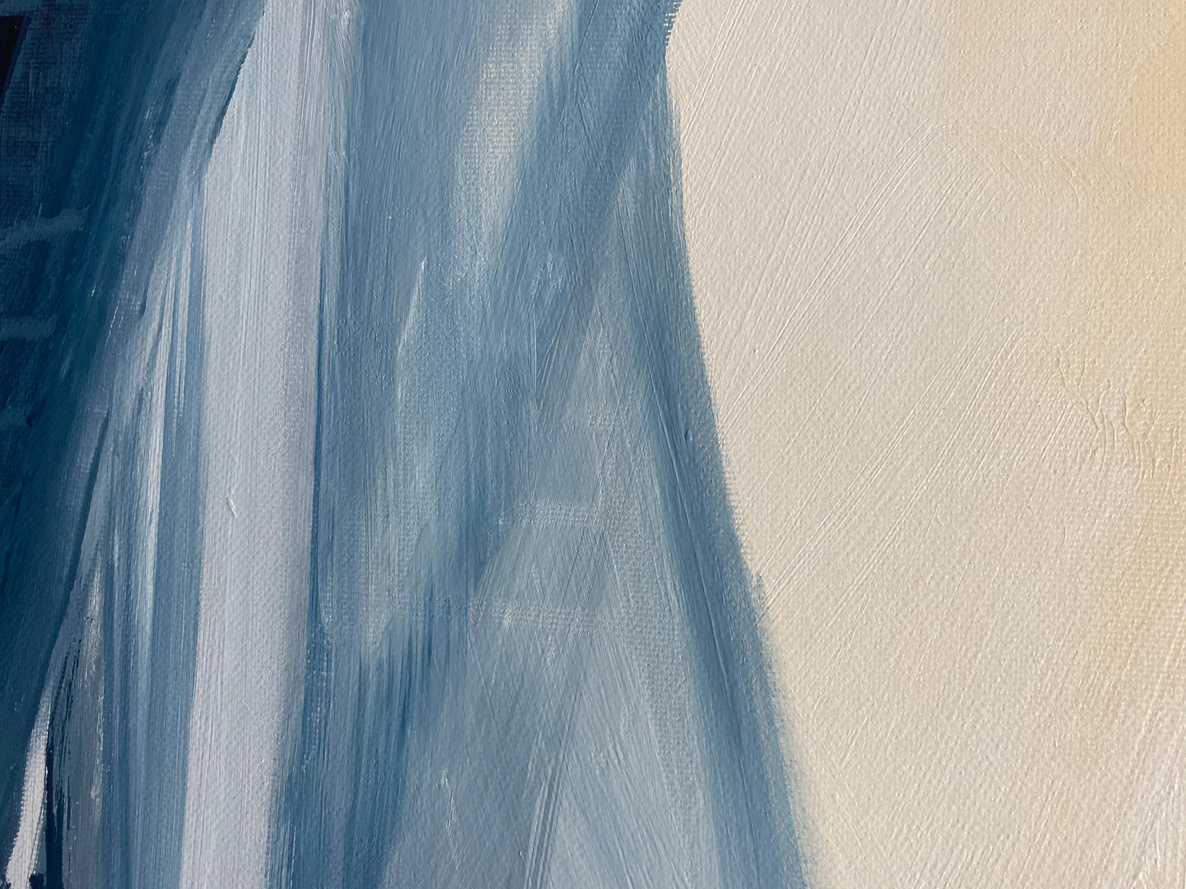 Sombras de silencio - Landscape Painting Gris de HELEN MOUNT