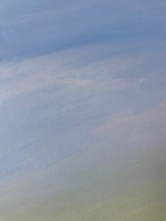 Minimalist Acrylic - Soft Horizon Wall Art - Earth Ton Decor -"Spring Morning/1"