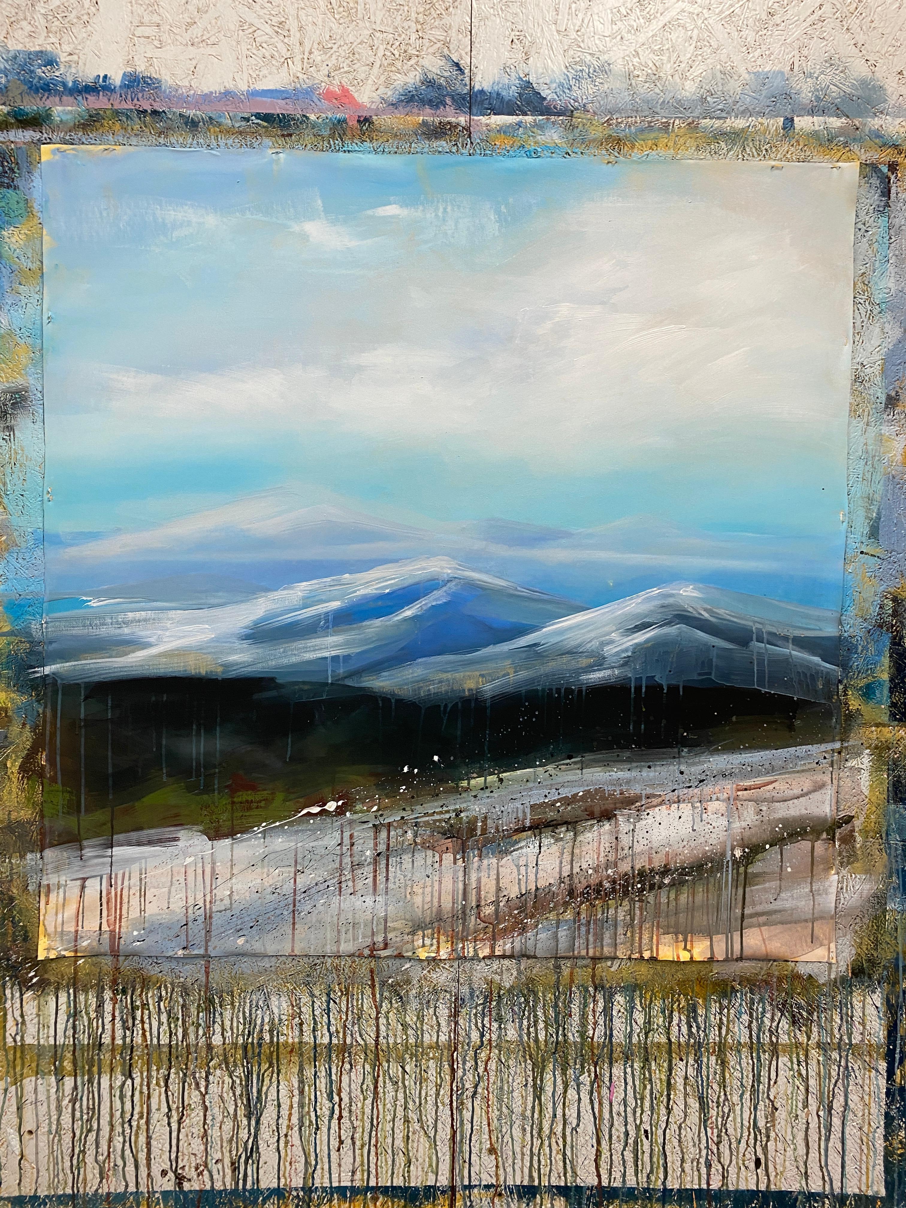 El tiempo lo recuerda todo - Landscape Painting Gris de HELEN MOUNT