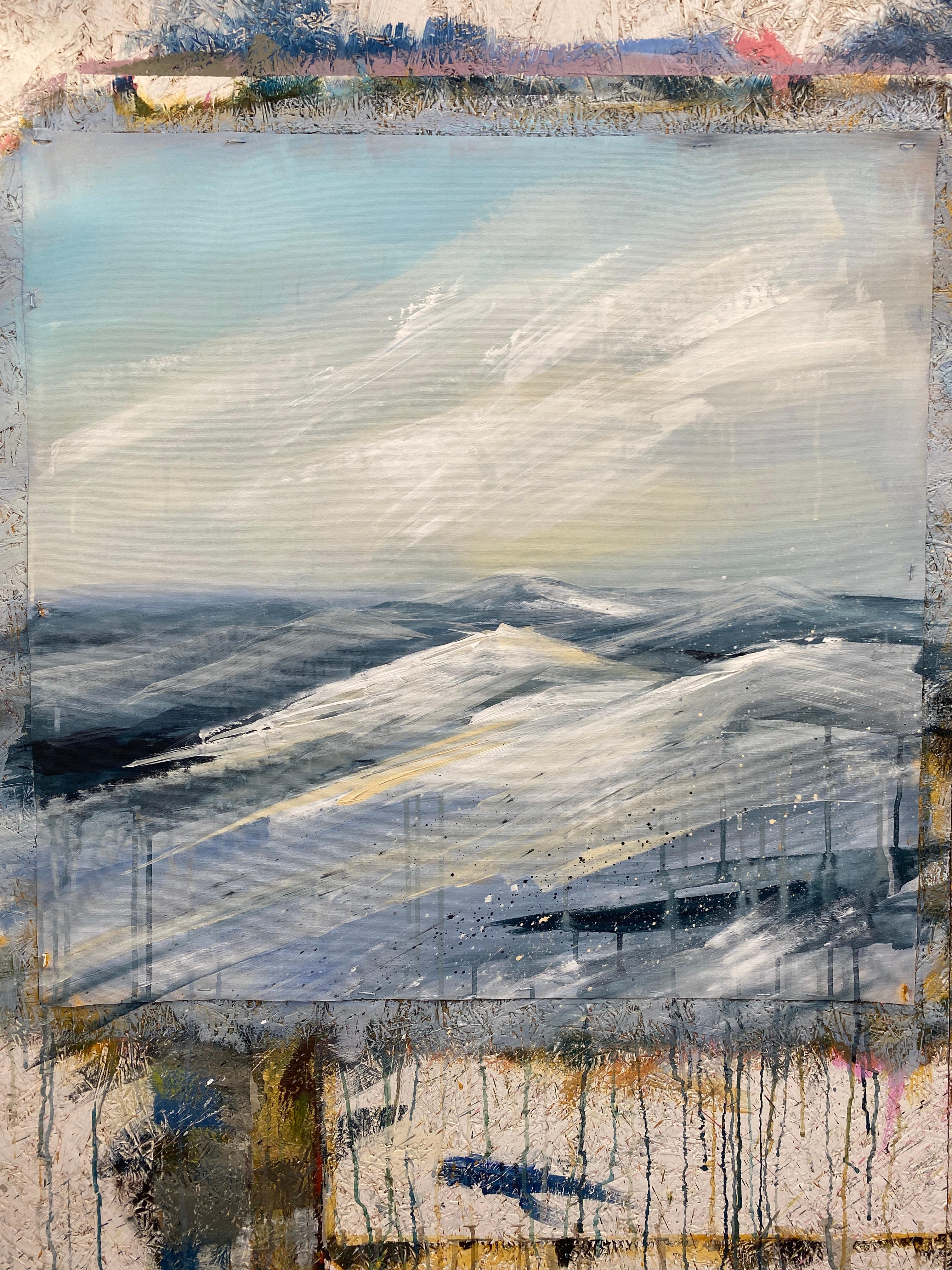 Viaje de invierno - Painting Contemporáneo de HELEN MOUNT