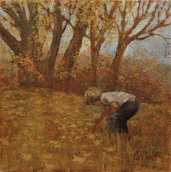 Boy Picking Flowers