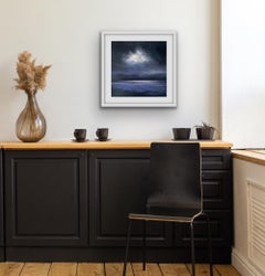 Shoreline, peinture de paysage contemporaine de style réaliste, art de paysage aquatique