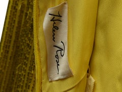 Robe de soirée jaune 60s perlée Helen Rose