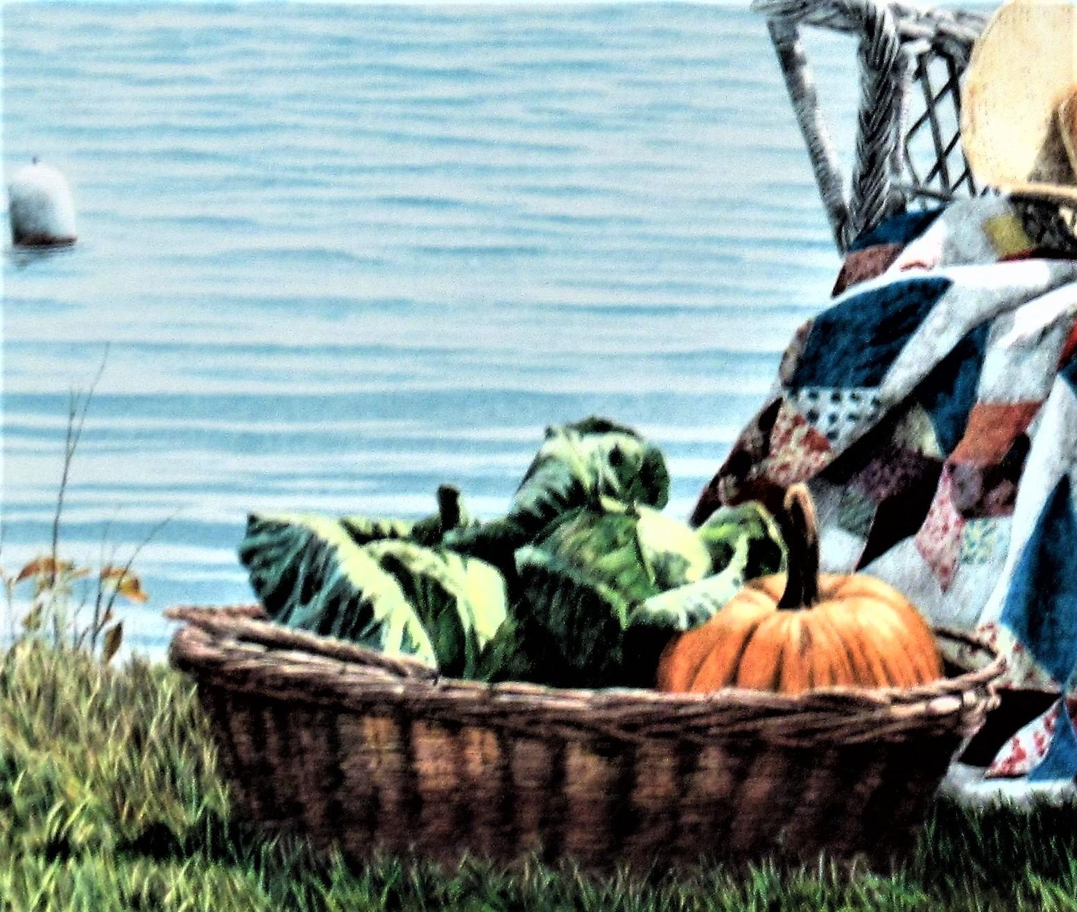 Cornucopia - Figurative Print Azul de Helen Rundell