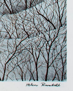 „Wintering Over Fire Island“:: lithografisches Landschaftsplakat von Helen Rundell