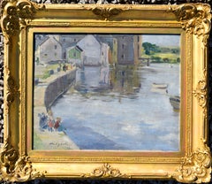 Helen S. JOHNSTON (1888-1931) Glasgow School Kirkcubright Peinture à l'huile écossaise