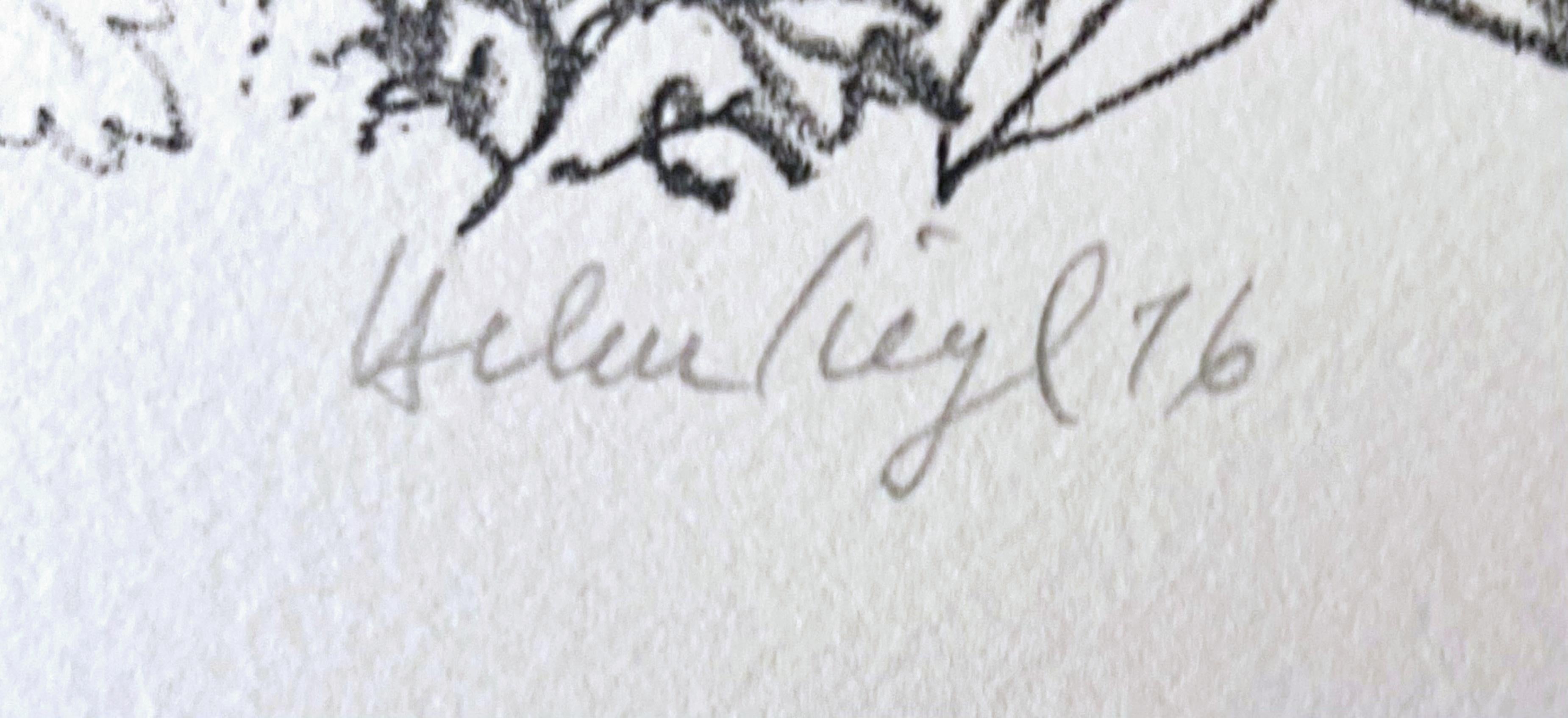 Paradise, Garden of Eden, Lithograph on paper, Signed, titled #36/100, Unframed For Sale 1