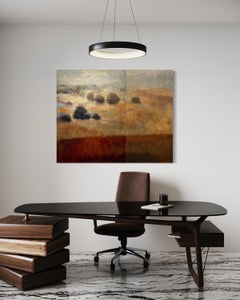 'Un sentimento interiore' di Helen Steele - Grande dittico di paesaggio post-impressionista