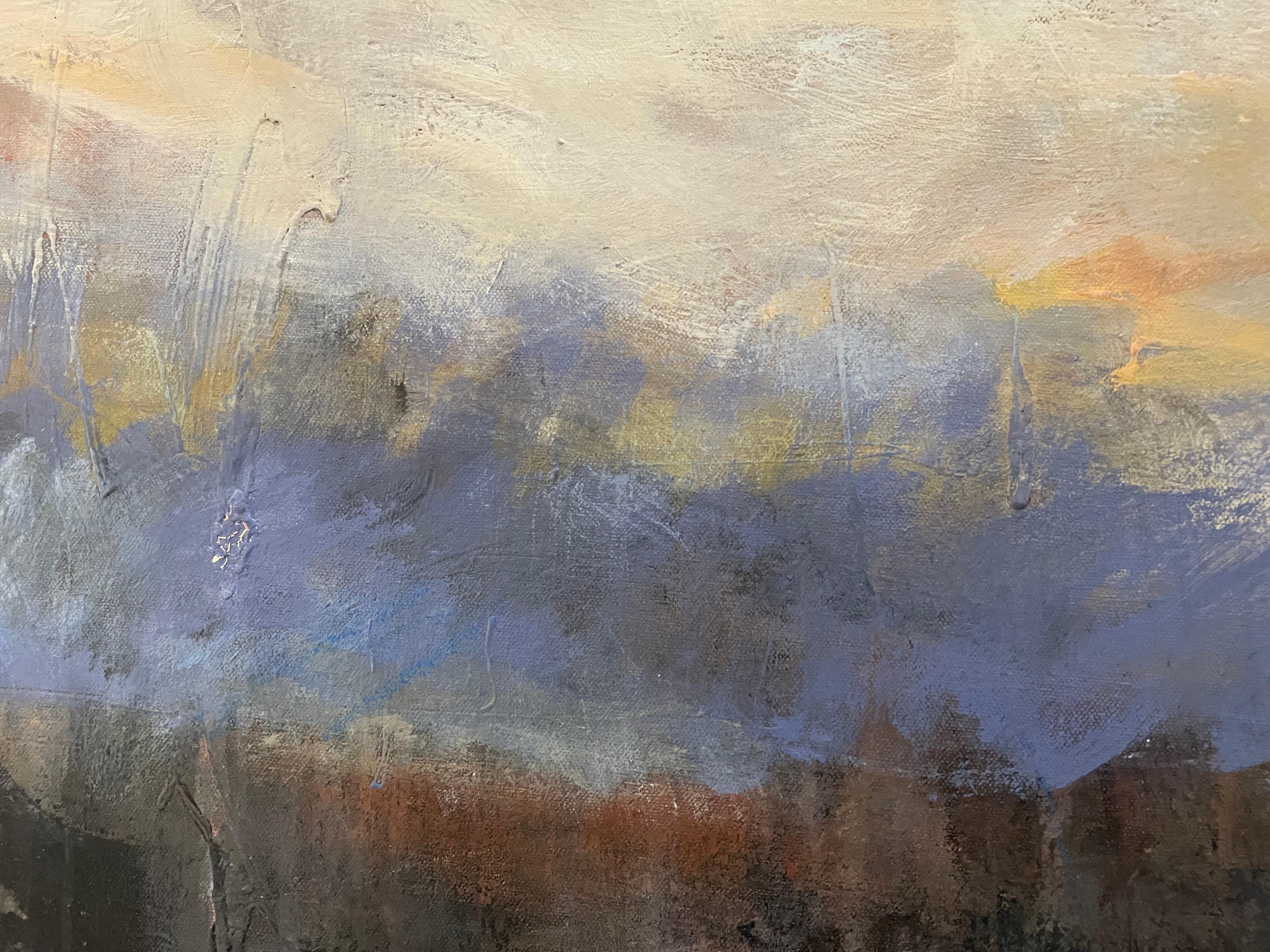 Mixed Media-Landschaft „Der kleine See“ Abstrakter Expressionismus von Helen Steele im Angebot 4