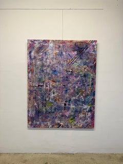 Helen Stein Large Scale Abstract Painting on Canvas- Unframed