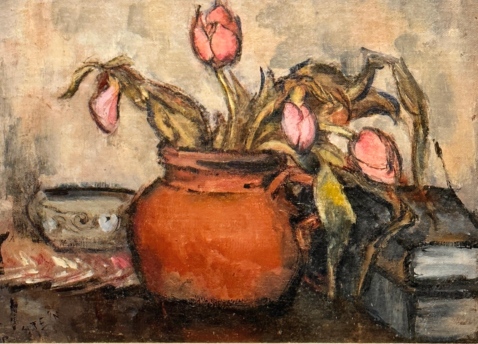 Helen Stein Still-Life Painting - Floral Still Life, by mid-century modern master artist