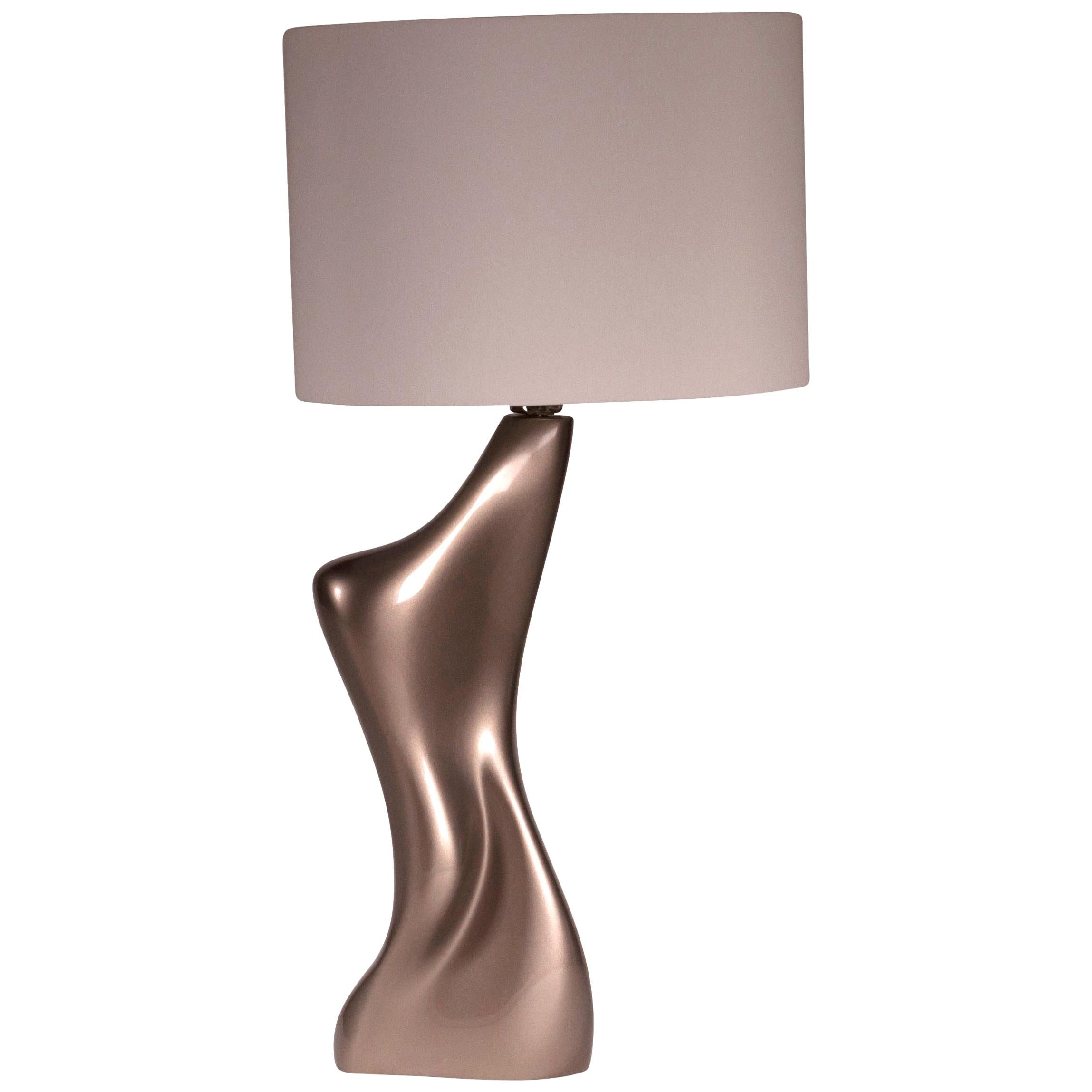 Amorph Helen Table Lamp, Metallic Dark Gold For Sale