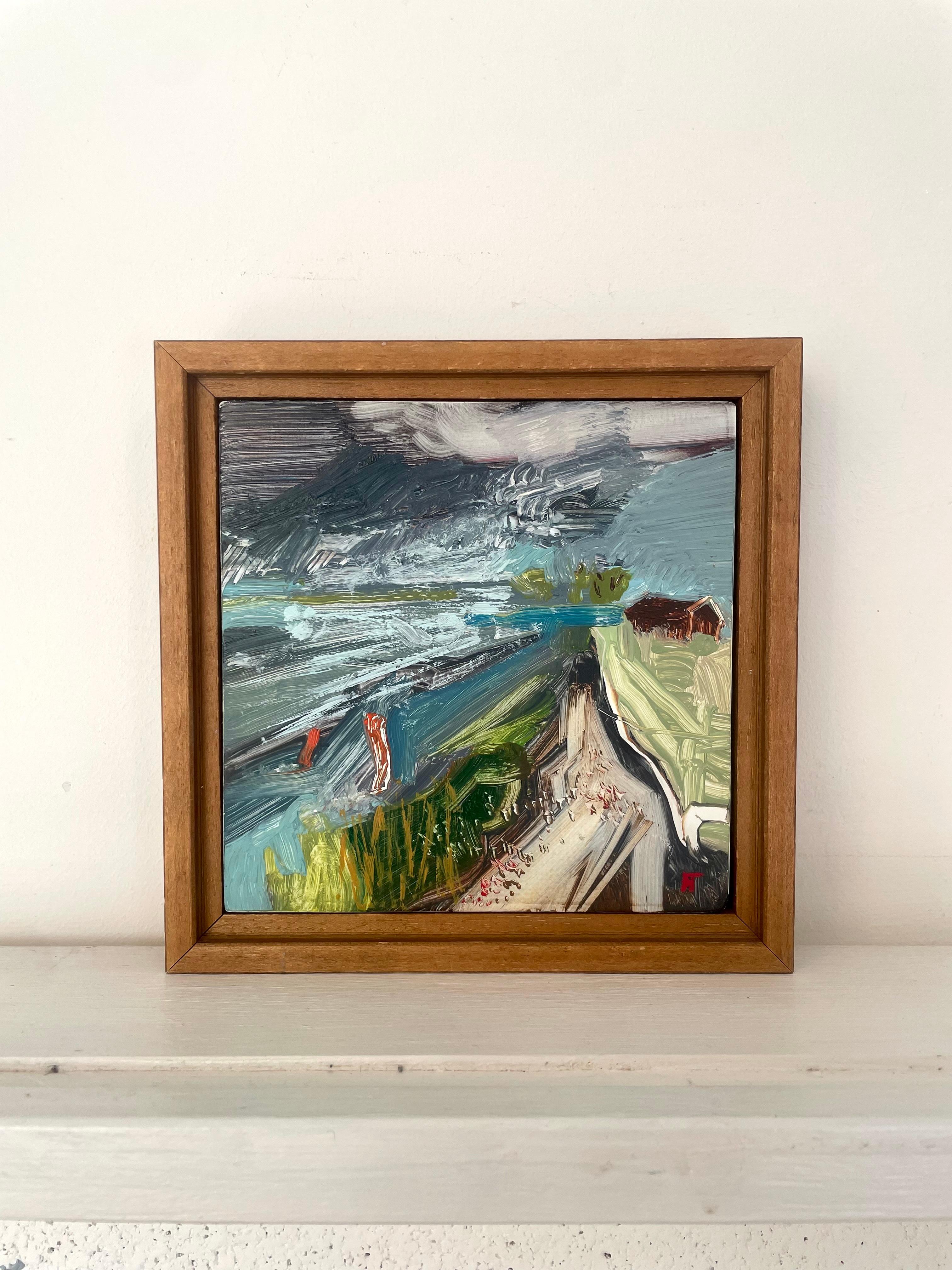 Helen Taylor, A Short Walk to Europe, Art contemporain, Paysage fluvial en vente 2