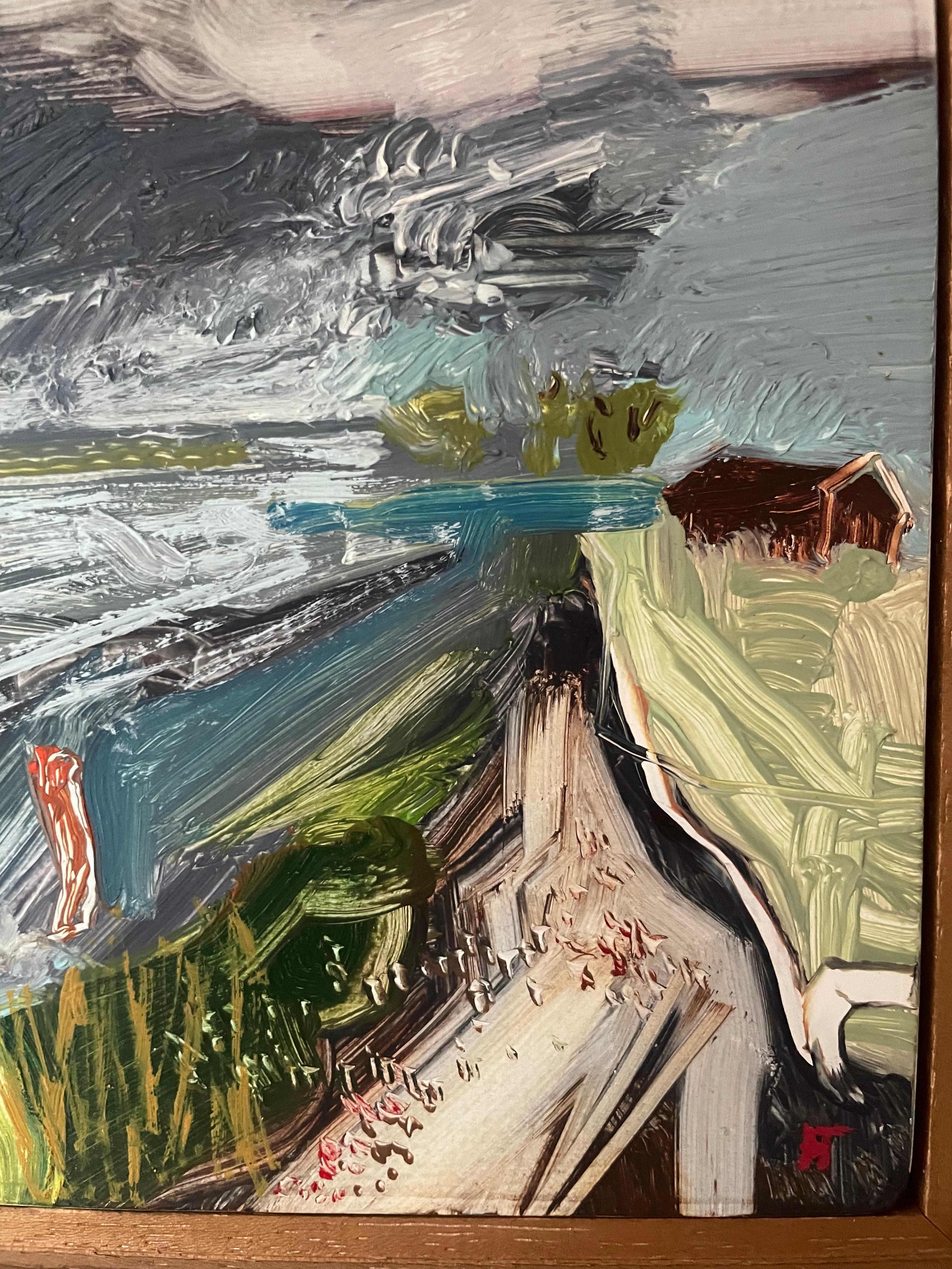 Helen Taylor, A Short Walk to Europe, Art contemporain, Paysage fluvial en vente 4